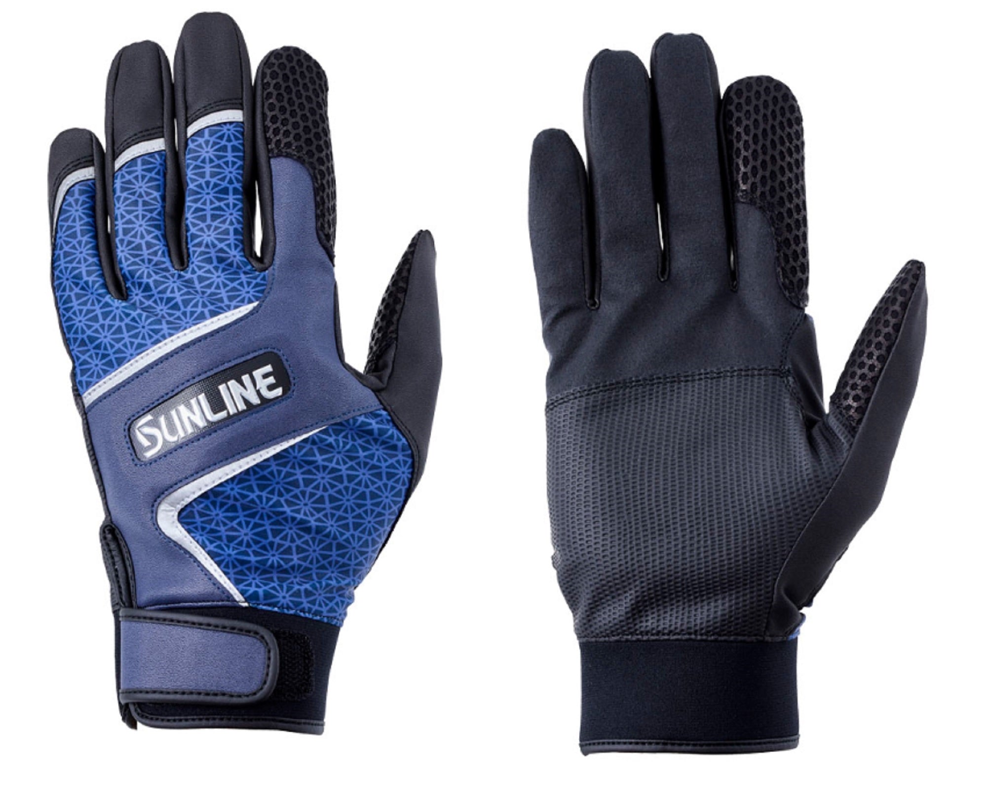 Sunline SUG-704 Salt Glove Casting Jigging Blue Size L (7856)