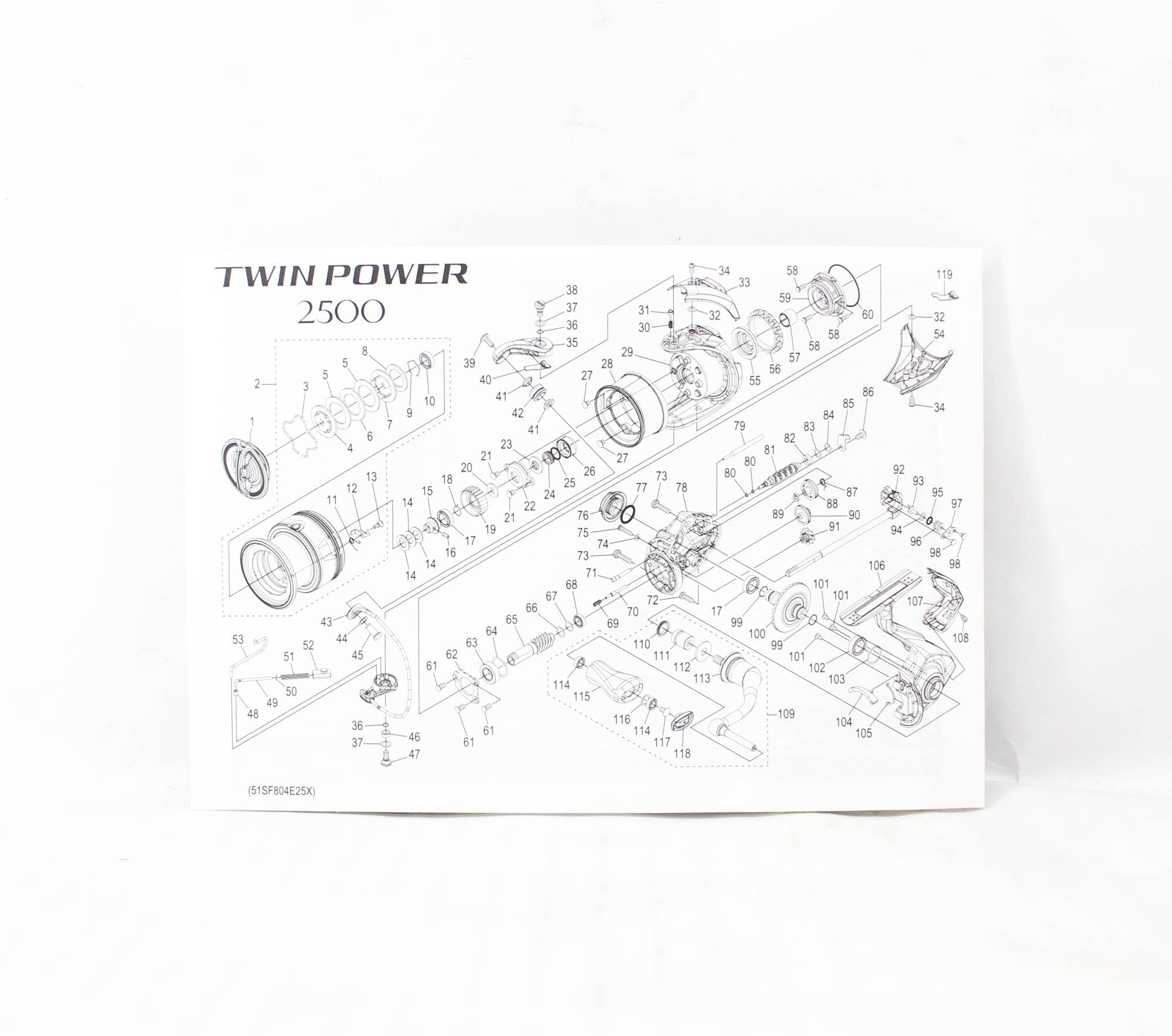 Shimano Reel Spinning Twinpower FE 2500 2024 (0980)