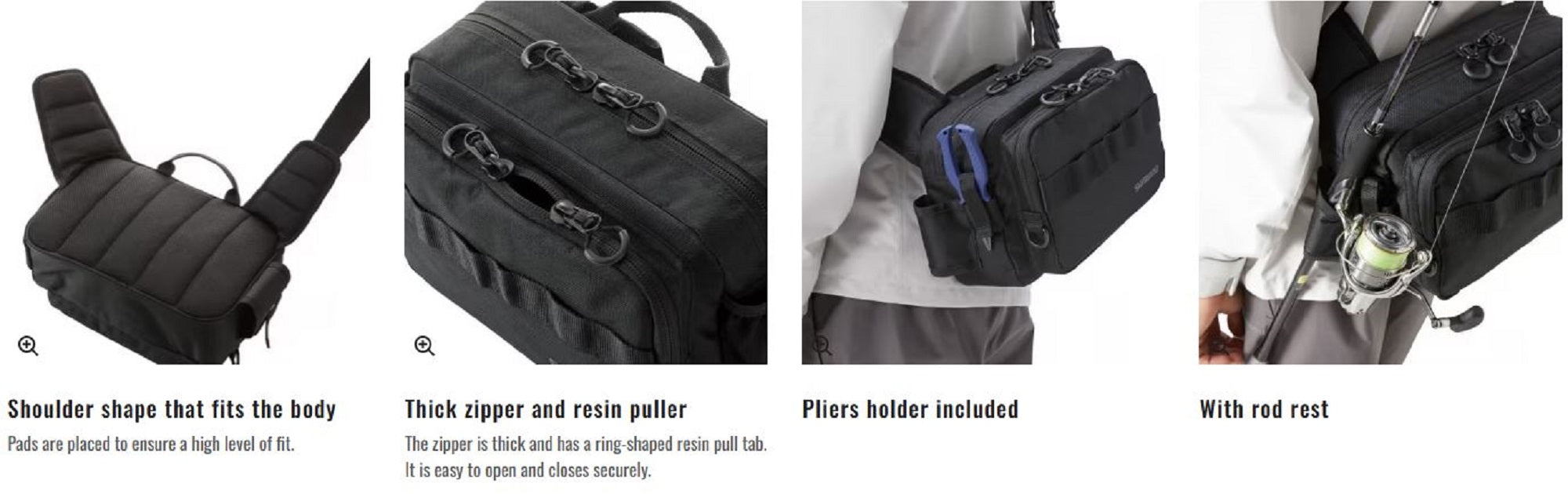 Shimano BS-021T Shoulder Bag 10 x 32 x 22 cm Black Camo (6865)