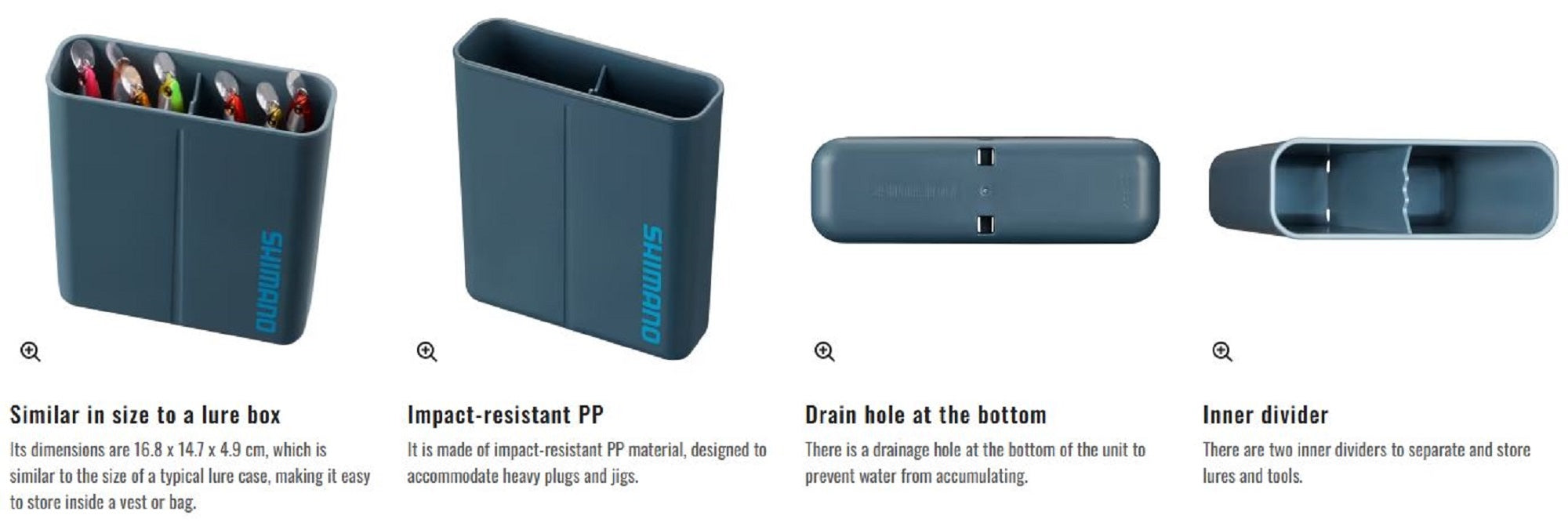 Shimano CS-229X Lure Rotation Case Blue Gray (6536)