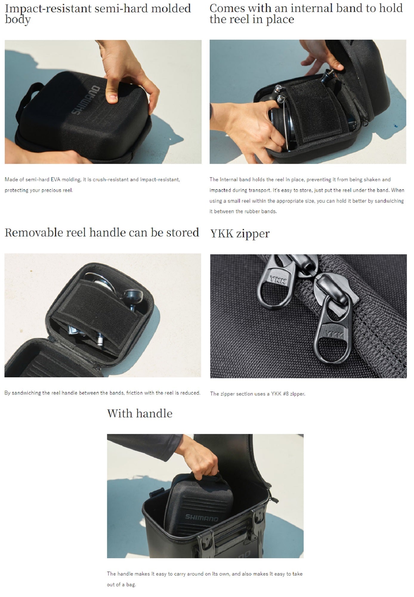 Shimano BP-231X Semi Hard Reel Guard Case Size L for SW 18000-30000 (8820)