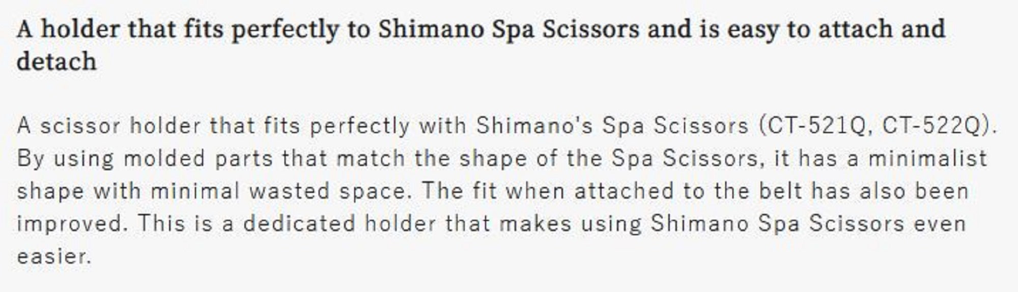 Shimano BP-054Y Scissor Holder Black (1553)