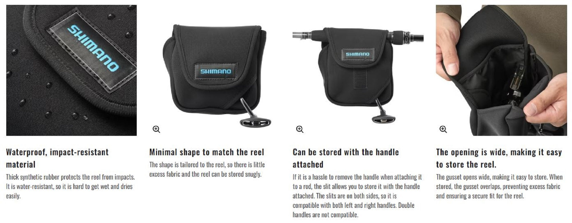 Shimano BP-070Y Size M Spinning Reel Cover Reel Size 4000-14000 BK (1577)