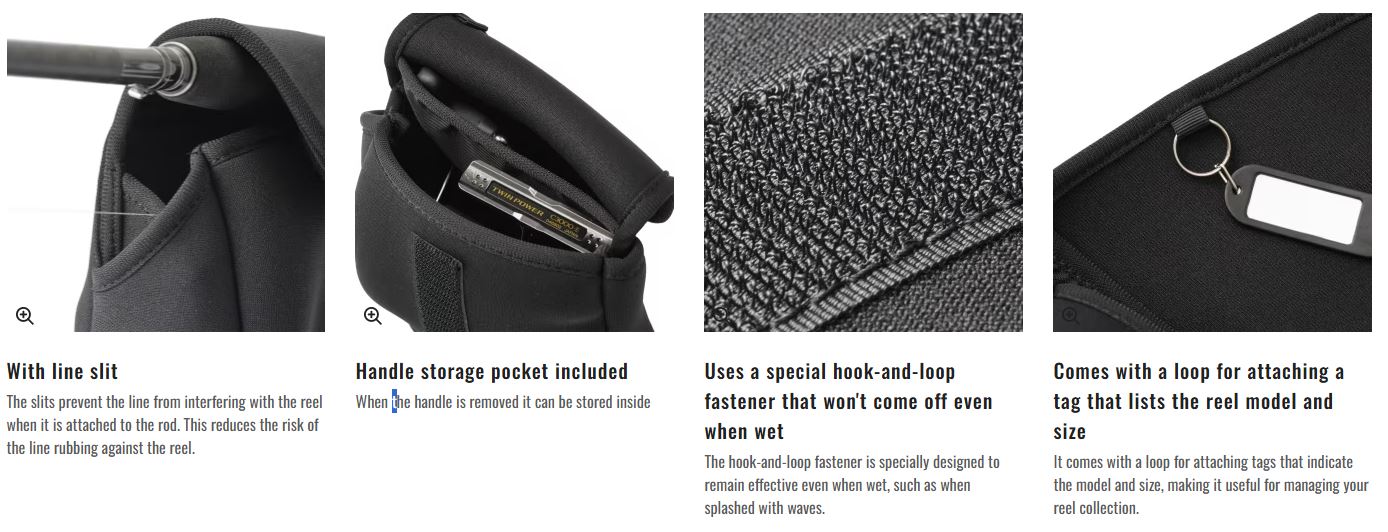 Shimano BP-070Y Size L Spinning Reel Cover Reel Size 18000-30000 BK (1584)