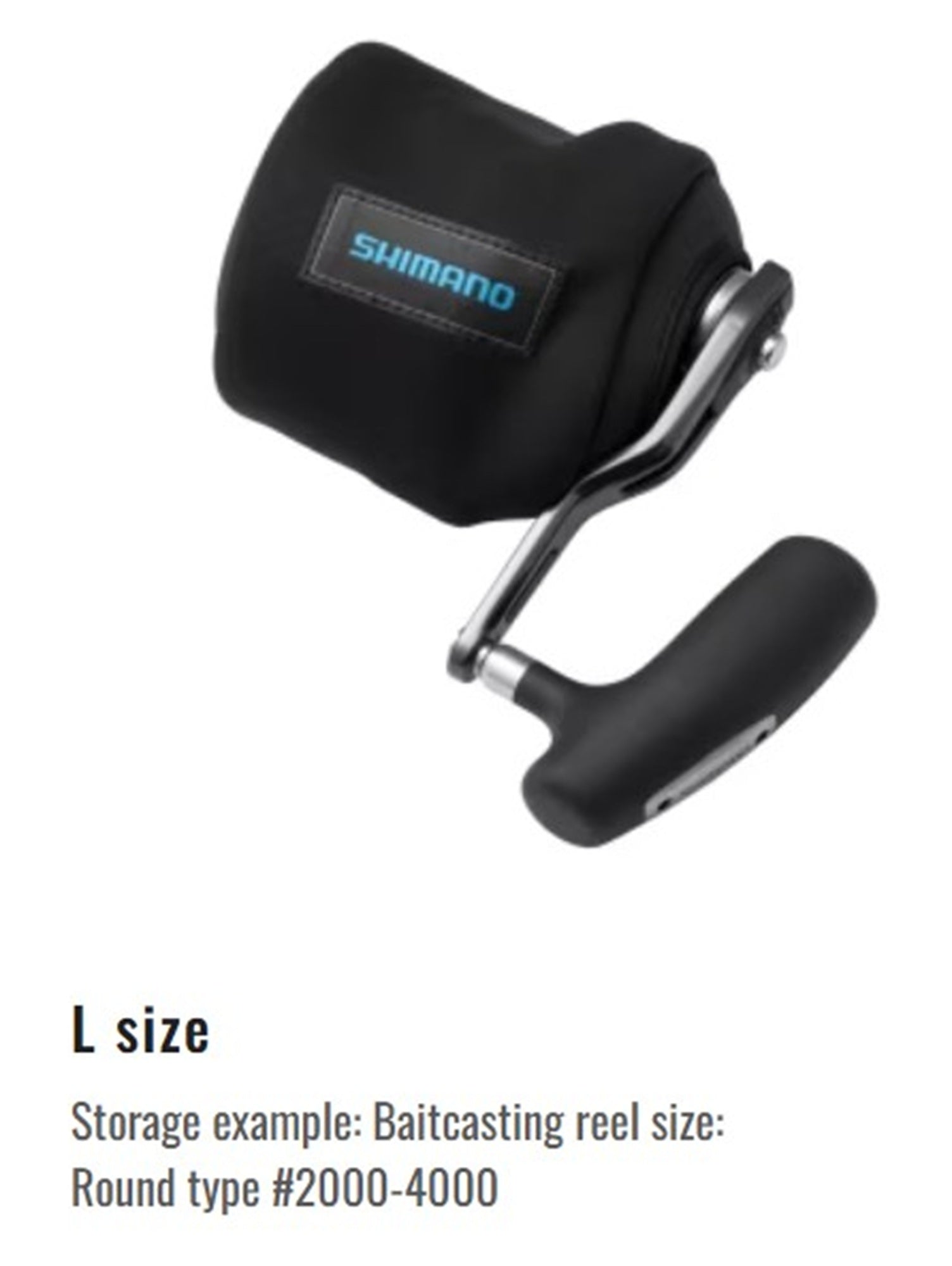 Shimano BP-072Y Size L Baitcast Reel Cover Reel Size 2000-4000 BK (1706)