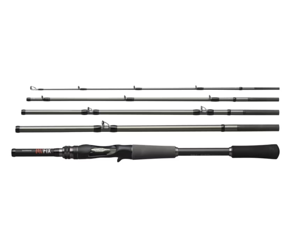 Shimano Rod Baitcast Unfix B66H-5 5 piece Travel Rod 357175