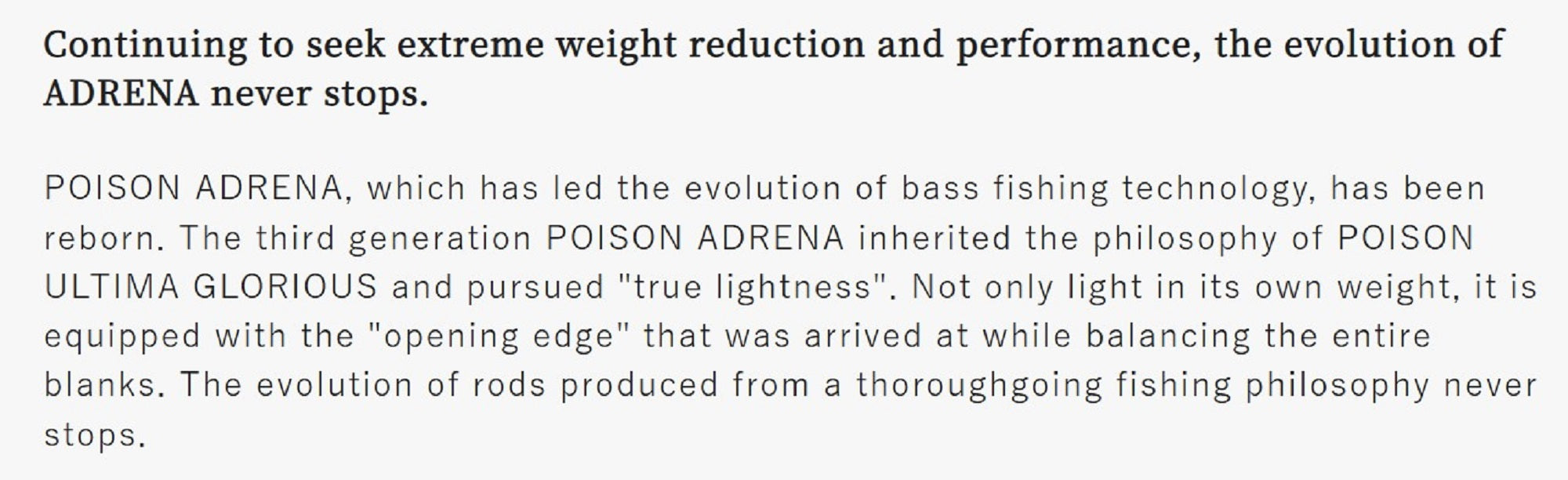 Shimano Rod Baitcast Jackall Poison Adrena Reaction Bite 165MH (2444)