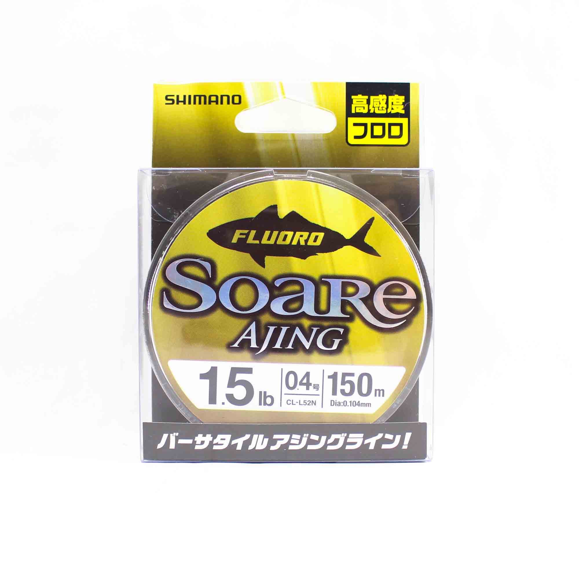 Shimano CL-52N Soare Ajing Fluorocarbon Line 150m Size 0.4 1.5lb 442611