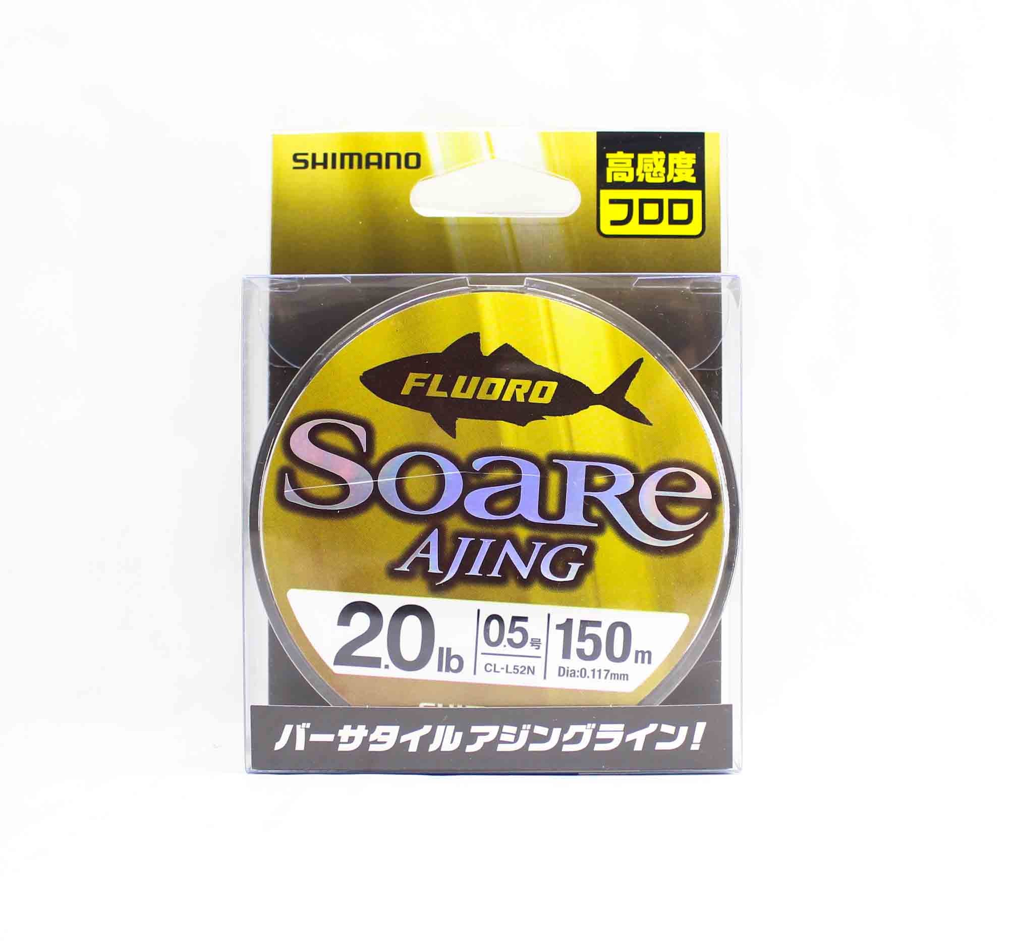 Shimano CL-52N Soare Ajing Fluorocarbon Line 150m Size 0.5 2.0lb 442635