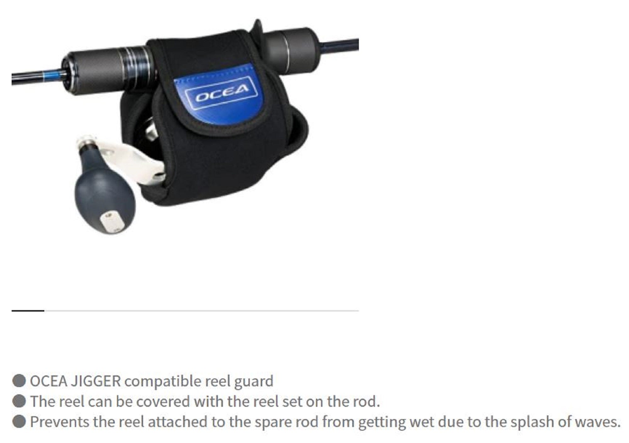 Shimano PC-0233N Size M Ocea Jigger Reel Cover Size 1000-1500 Blk 442826