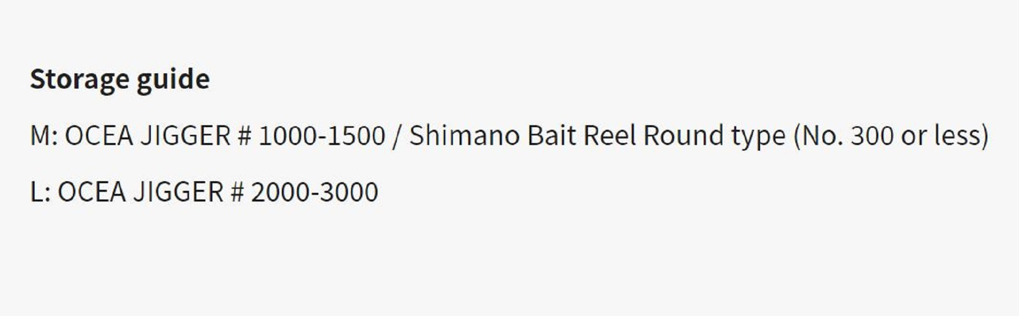 Shimano PC-0233N Size L Ocea Jigger Reel Cover Size 2000-3000 Blk 442833