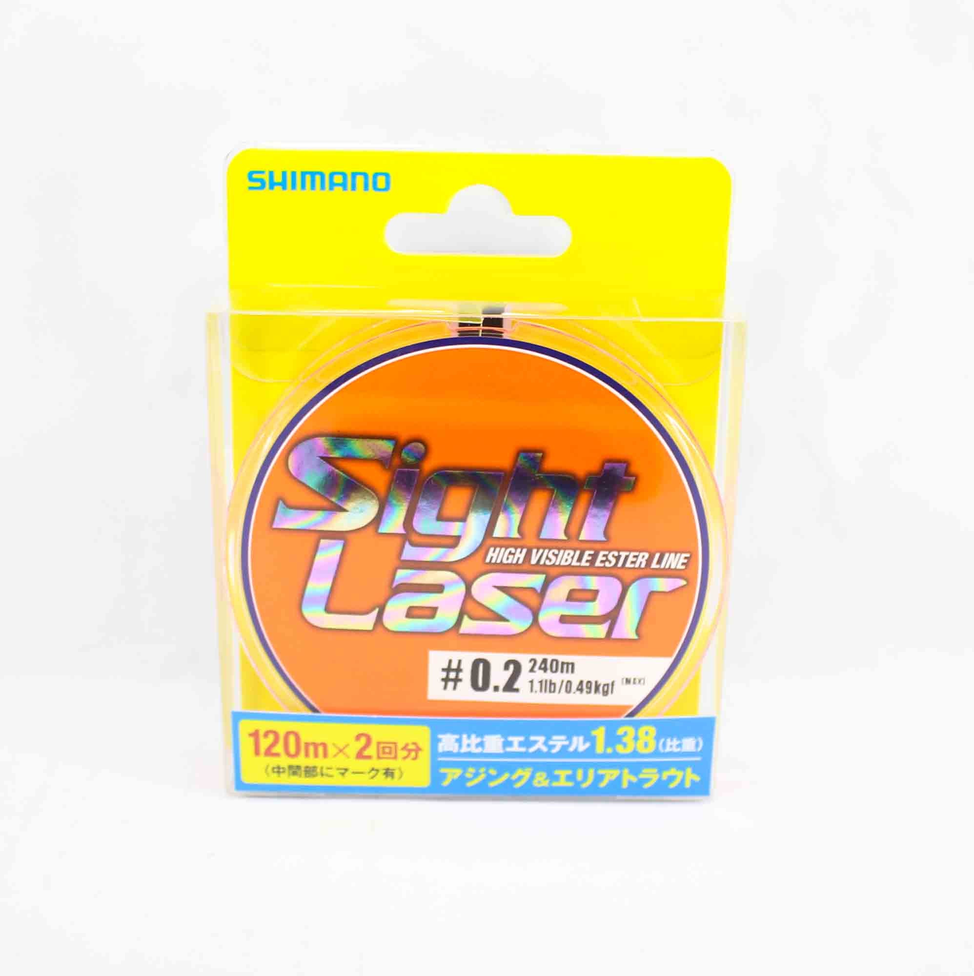 Shimano CL-L75Q Sight Laser Ester Line Orange 240m Size 0.2 1.1lb 549181