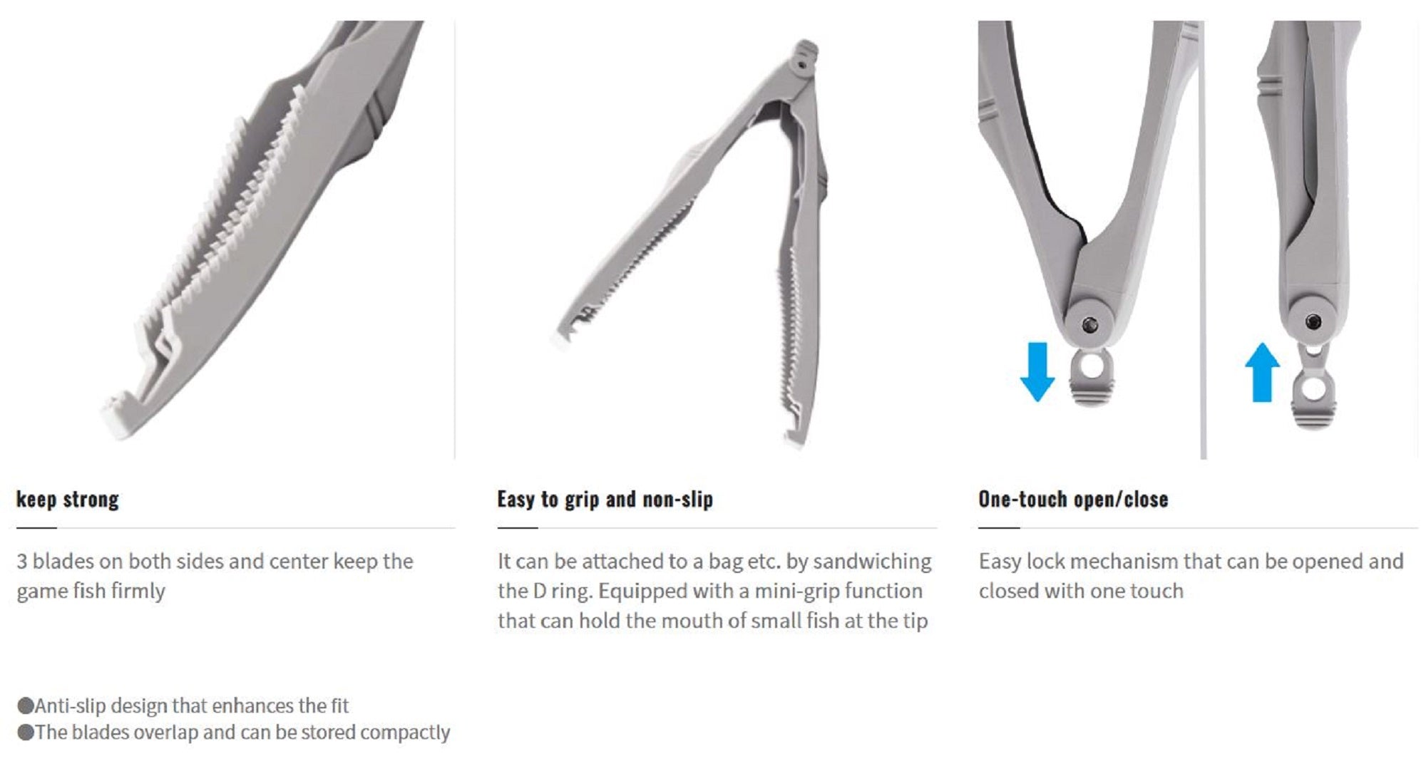 Shimano CT-981R Light Fish Grip 210mm Size S Black 590107