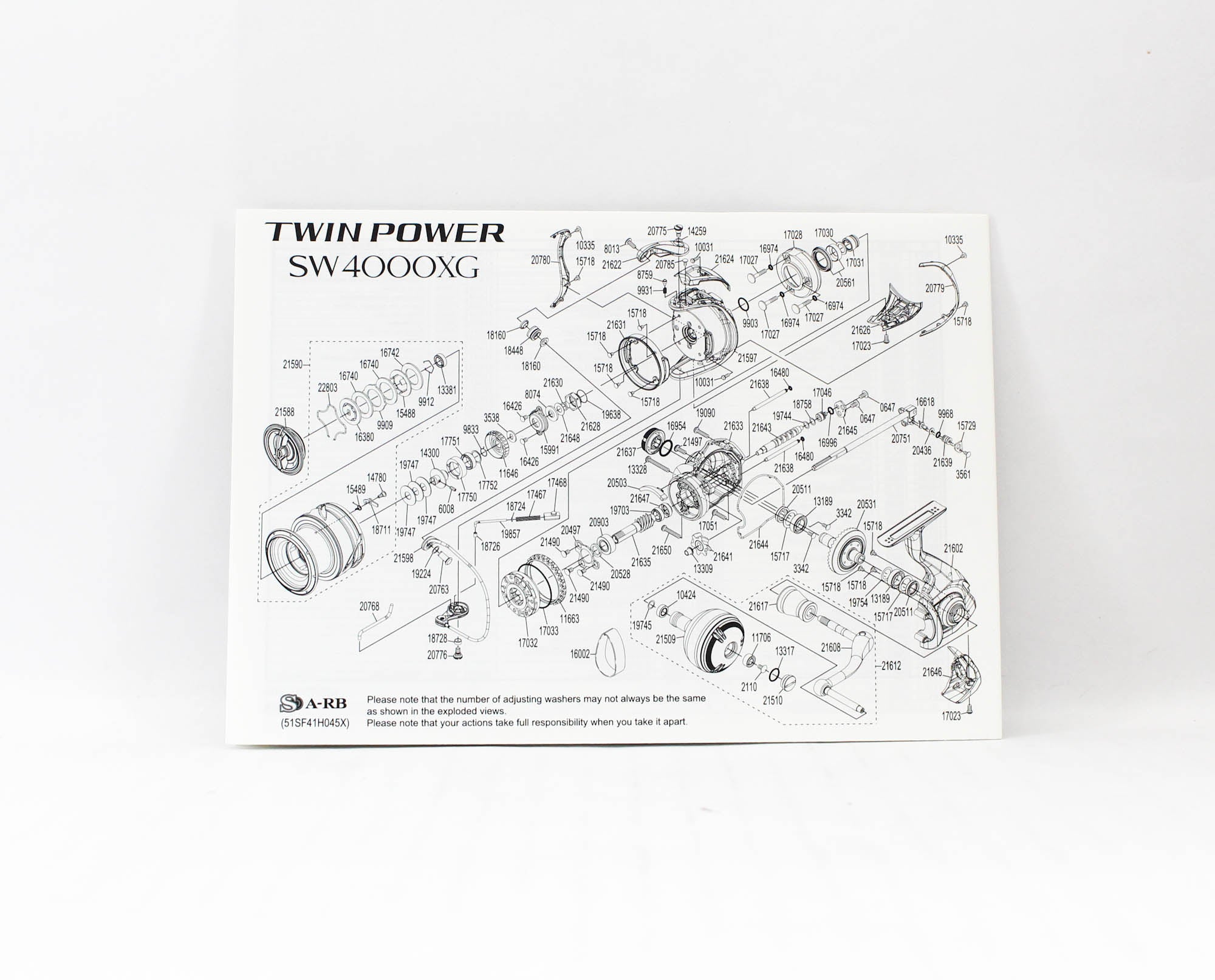 Technical diagram of a Twin Power SW4000XG engine on a white background