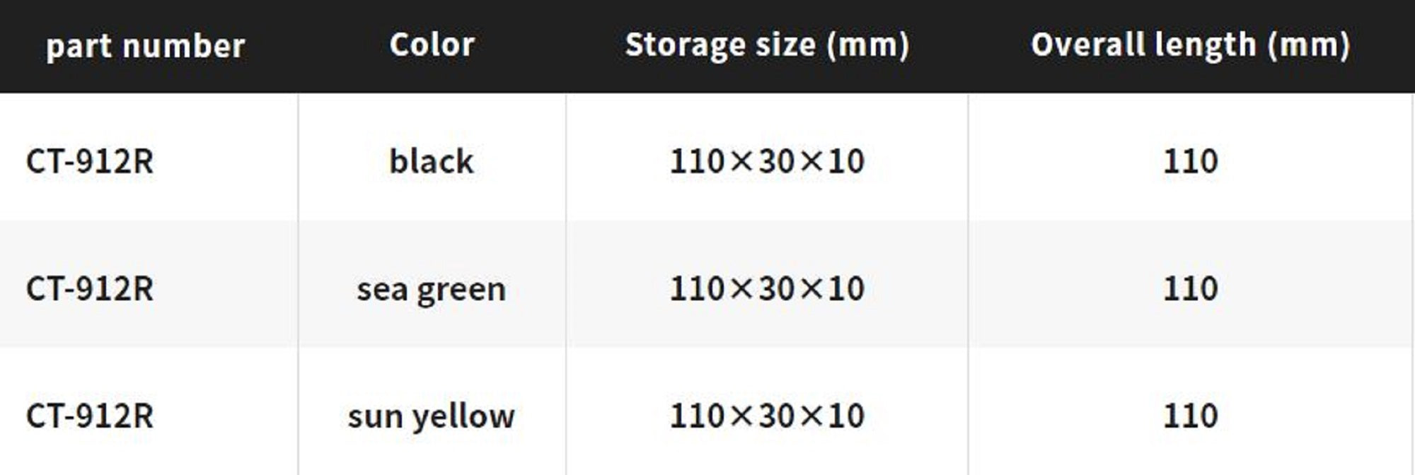 Shimano CT-912R Slide Cutter Strong 70mm 110 x 30 x 10 mm Yellow 610584