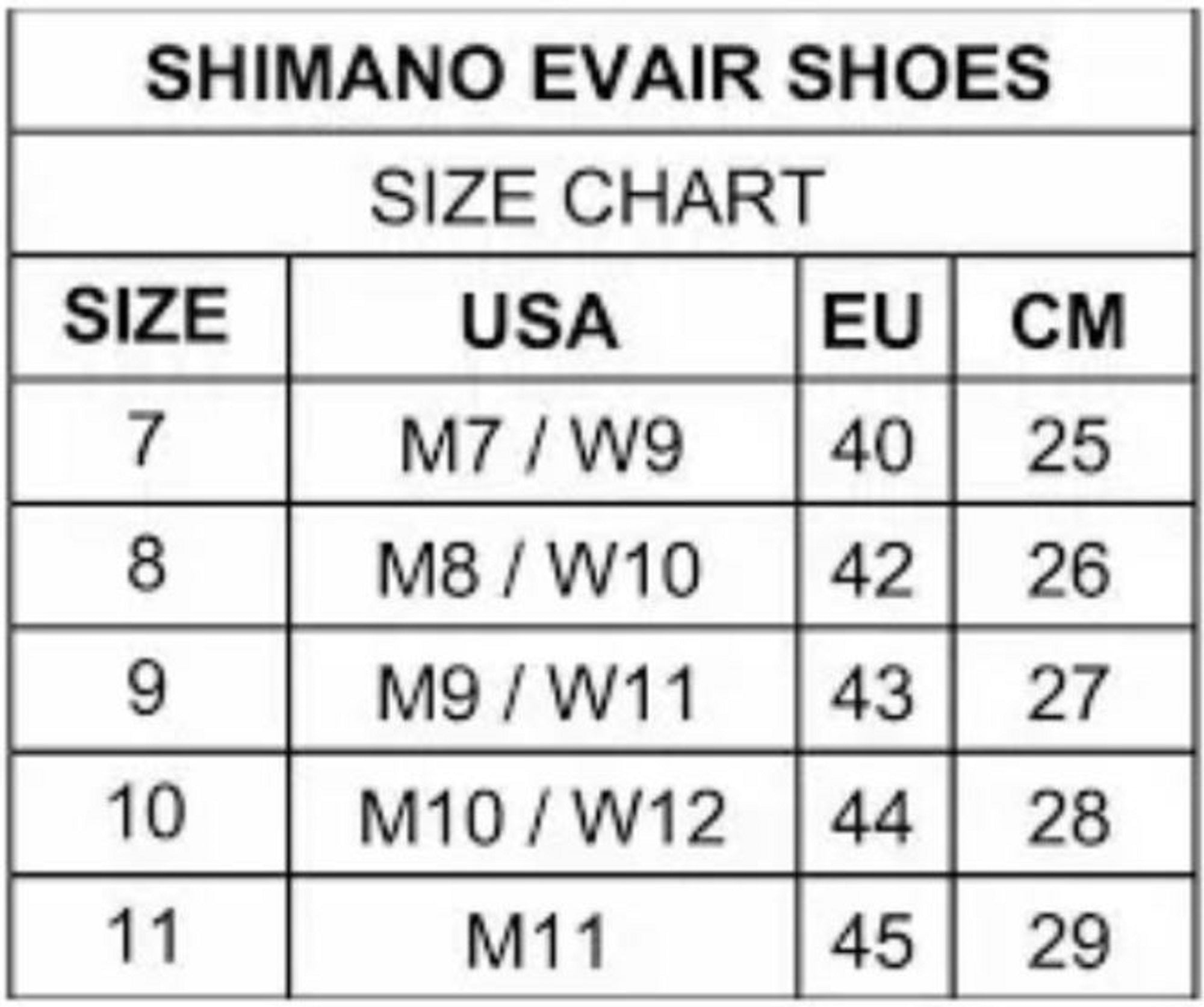 Shimano Evair Fishing Shoes Deep Navy Size EU 42 , US M8/W10 (8257)