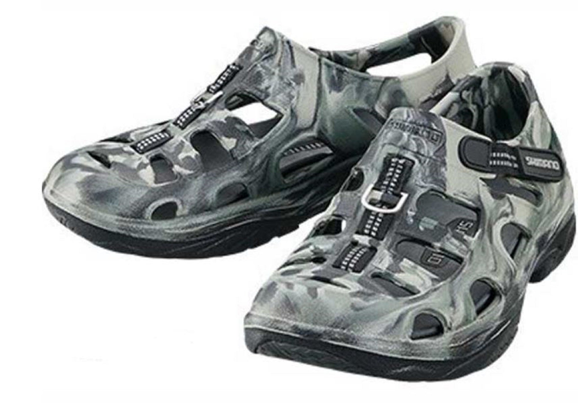 Shimano Evair Fishing Shoes Khaki Camo Size EU 39, US M6/W8 (8448)