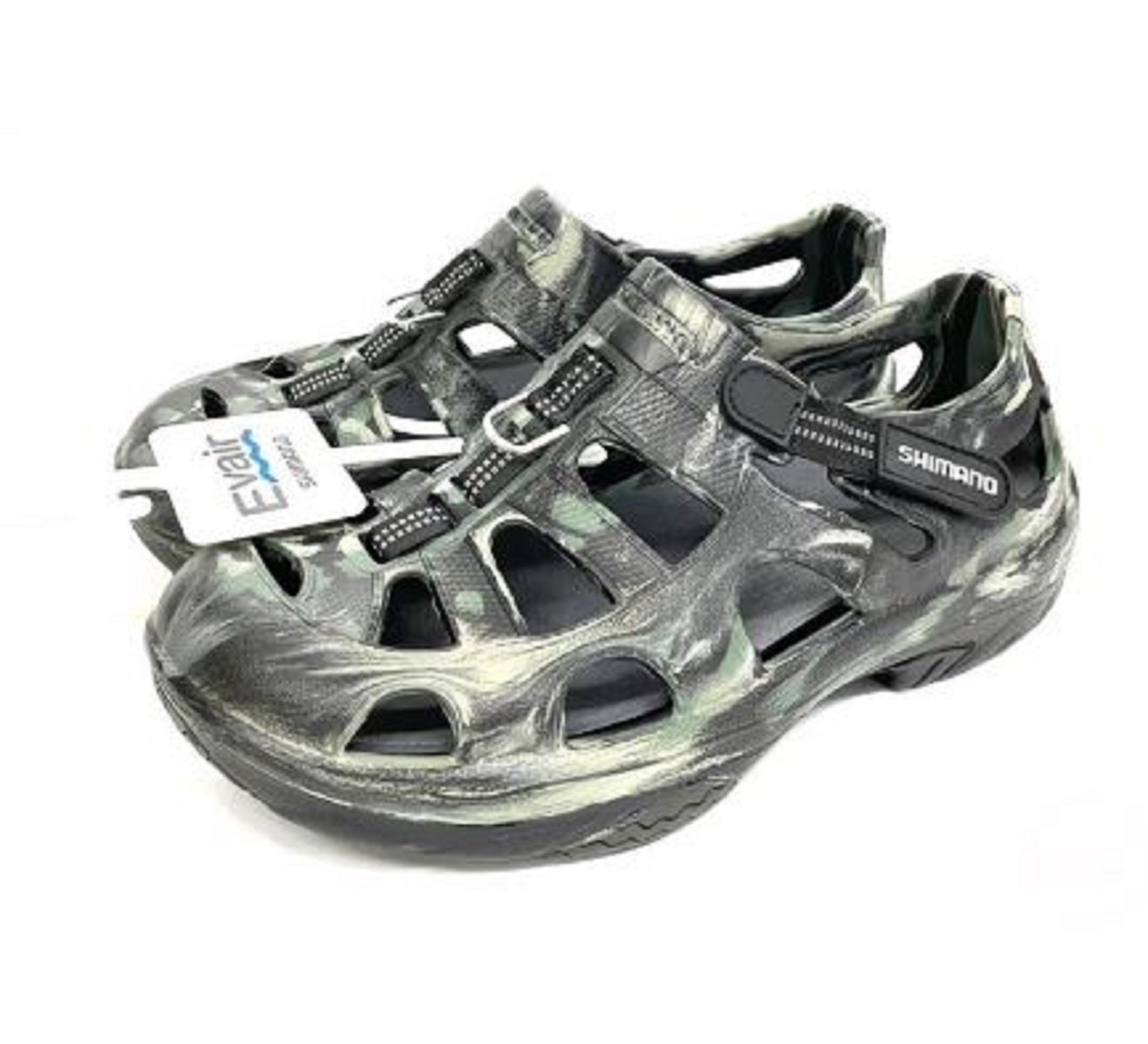 Shimano Evair Fishing Shoes Khaki Camo Size EU 39, US M6/W8 (8448)