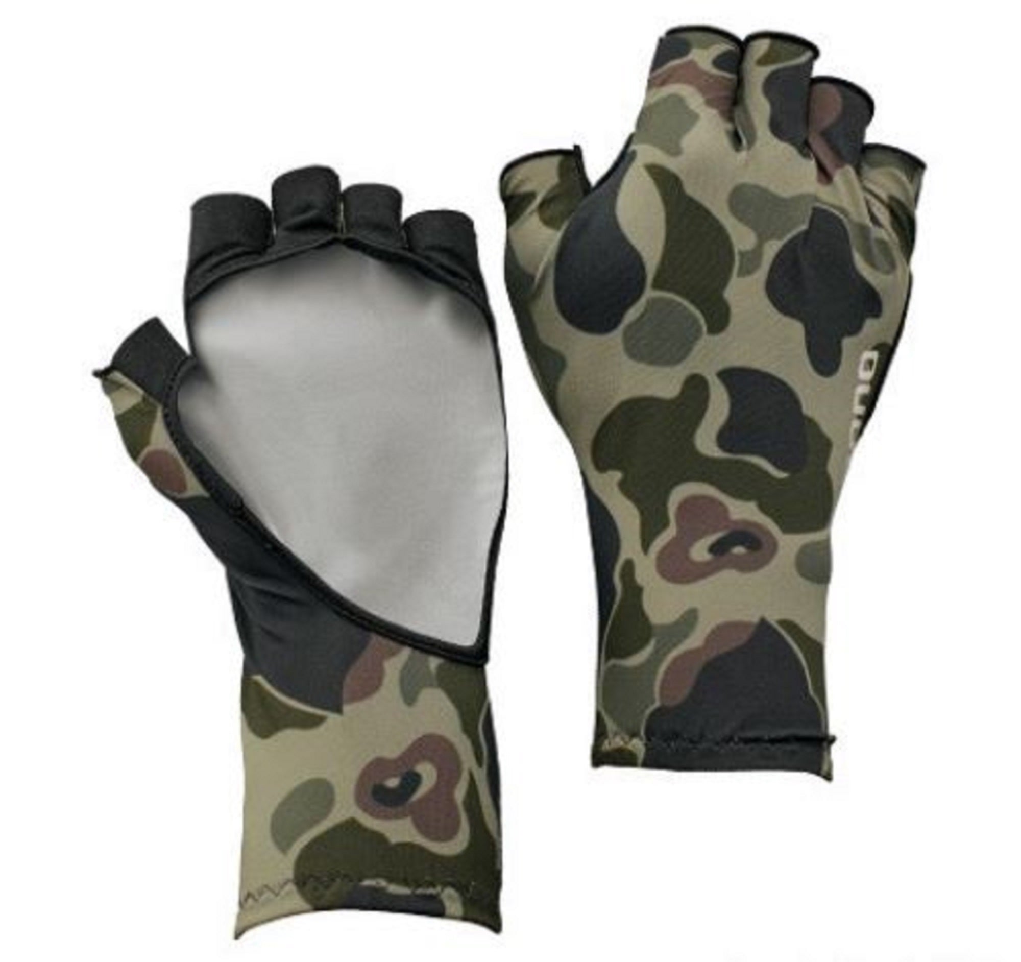 Shimano GL-048Q Gloves UPF 50 5 Fingerless Green Camou Size L 669865