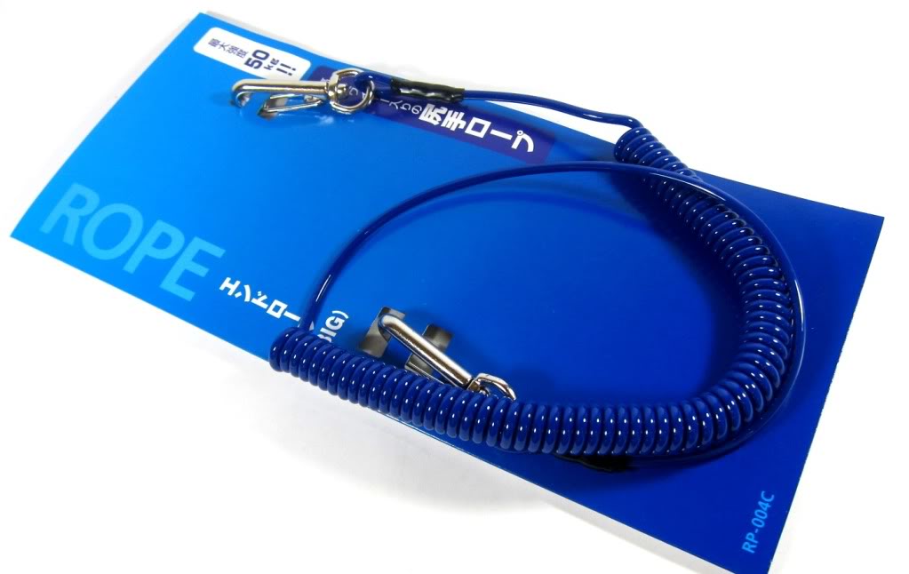 Shimano RP-004C Safety Wire Lanyard with Carabiner 50 kg Test Blue 745385
