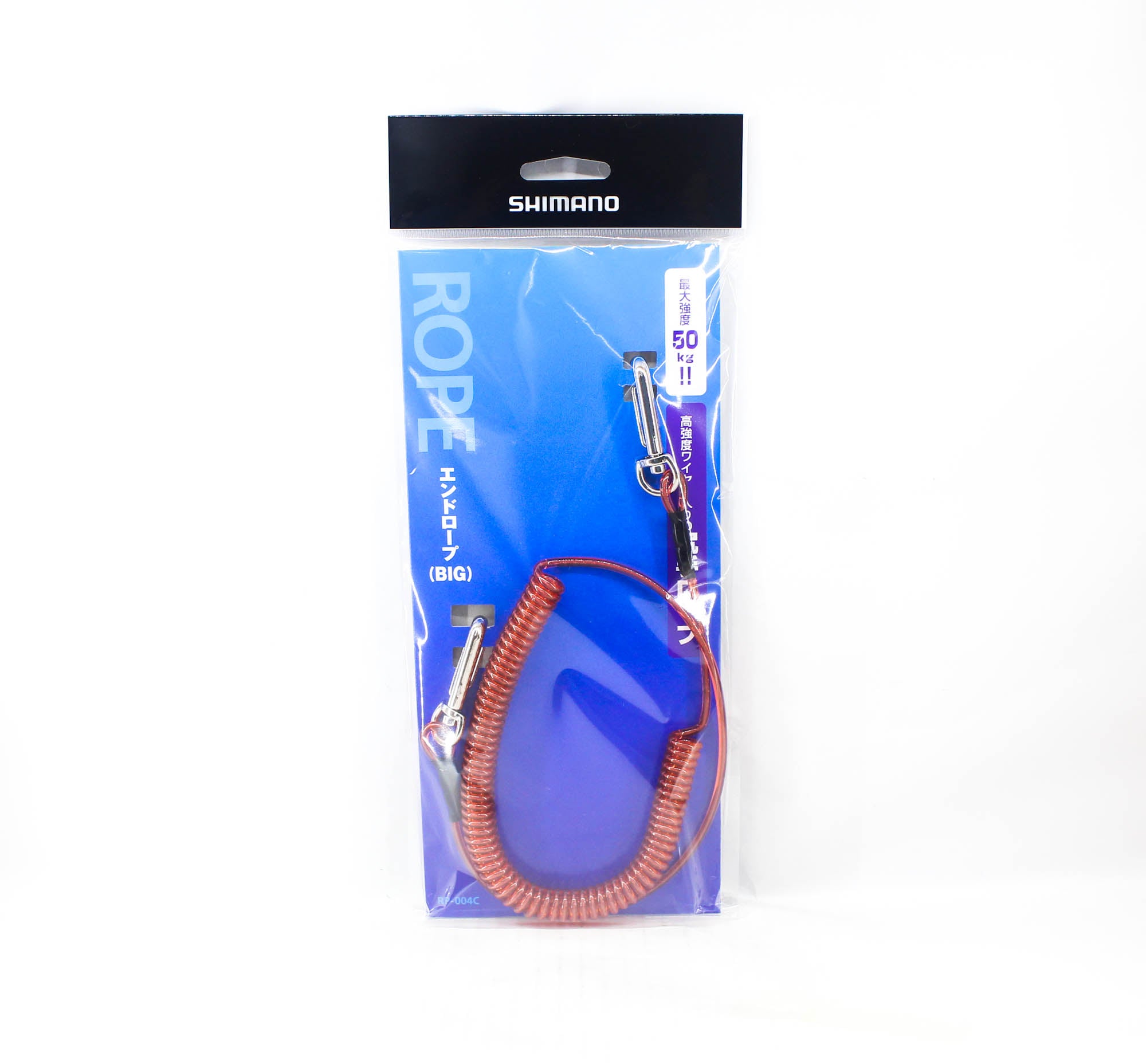 Shimano RP-004C Safety Wire Lanyard with Carabiner 50 kg Test Red 745392