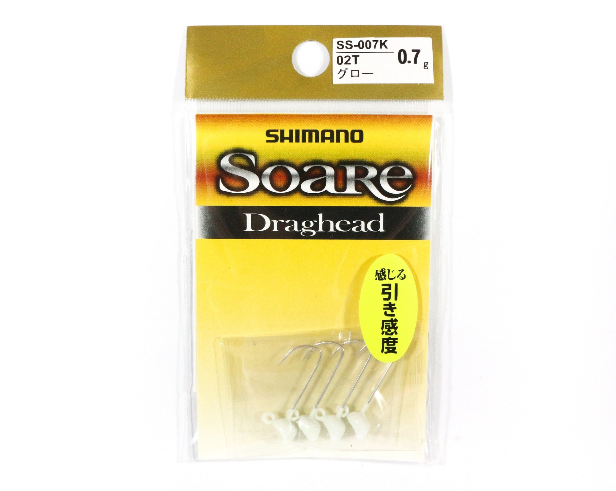 Shimano SS-007K Jig Head Soare Drag Head Glow 0.7 grams 02T 762832