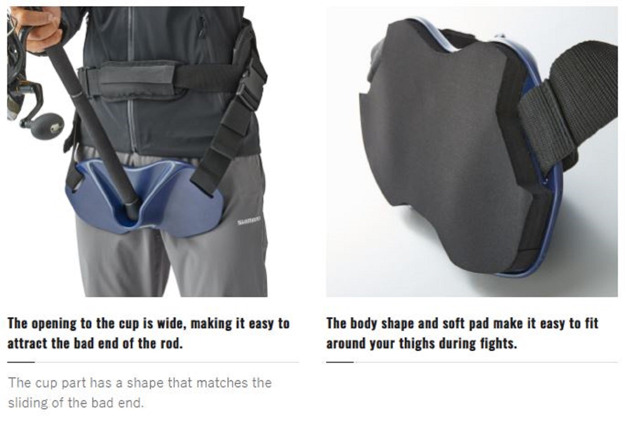 Shimano BE-200V Fighting Gimbal Belt Full Set Navy (3299)