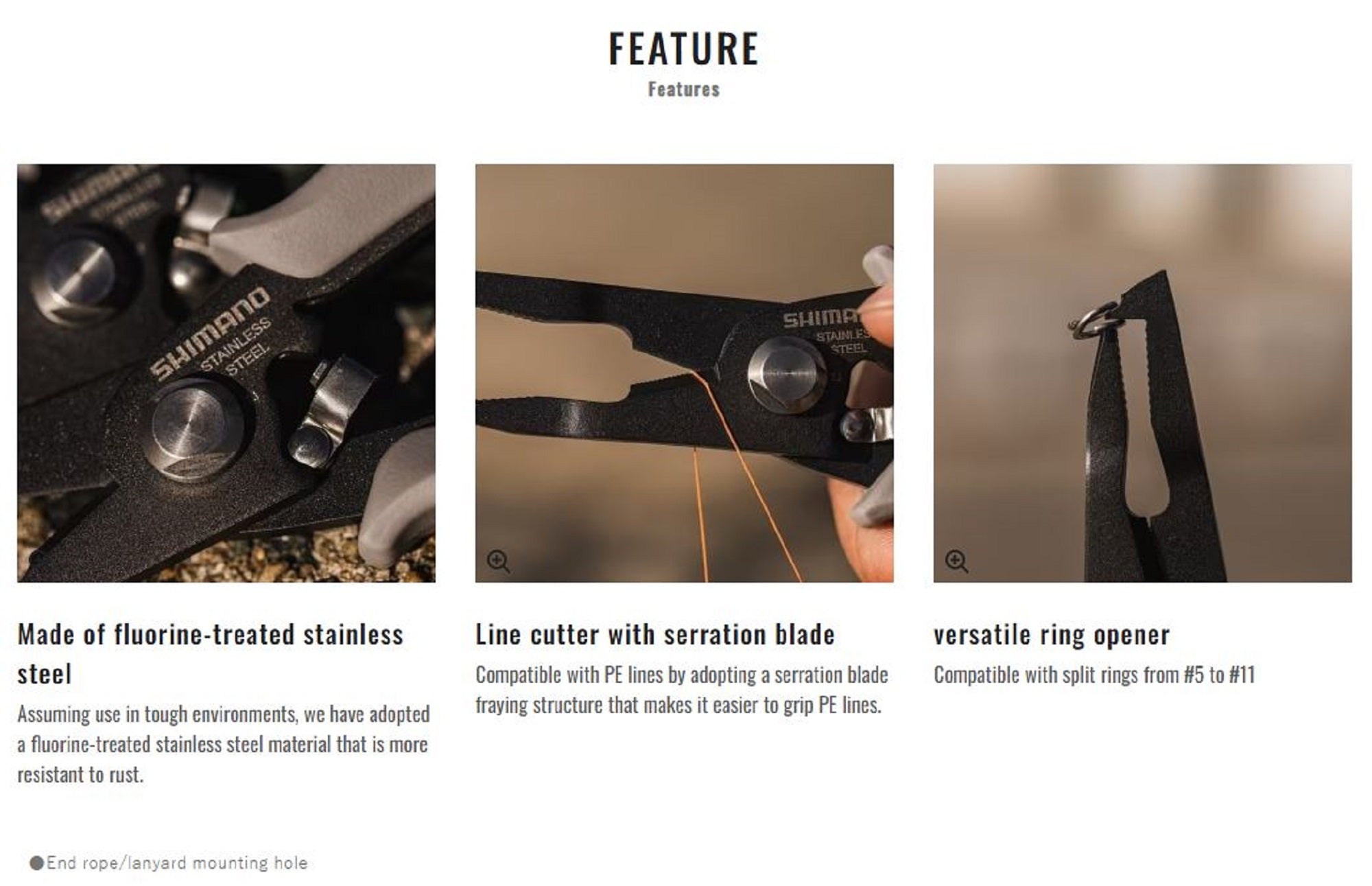 Shimano CT-561P Split Ring Pliers Offshore Straight 185x50x16 mm Kki 817655