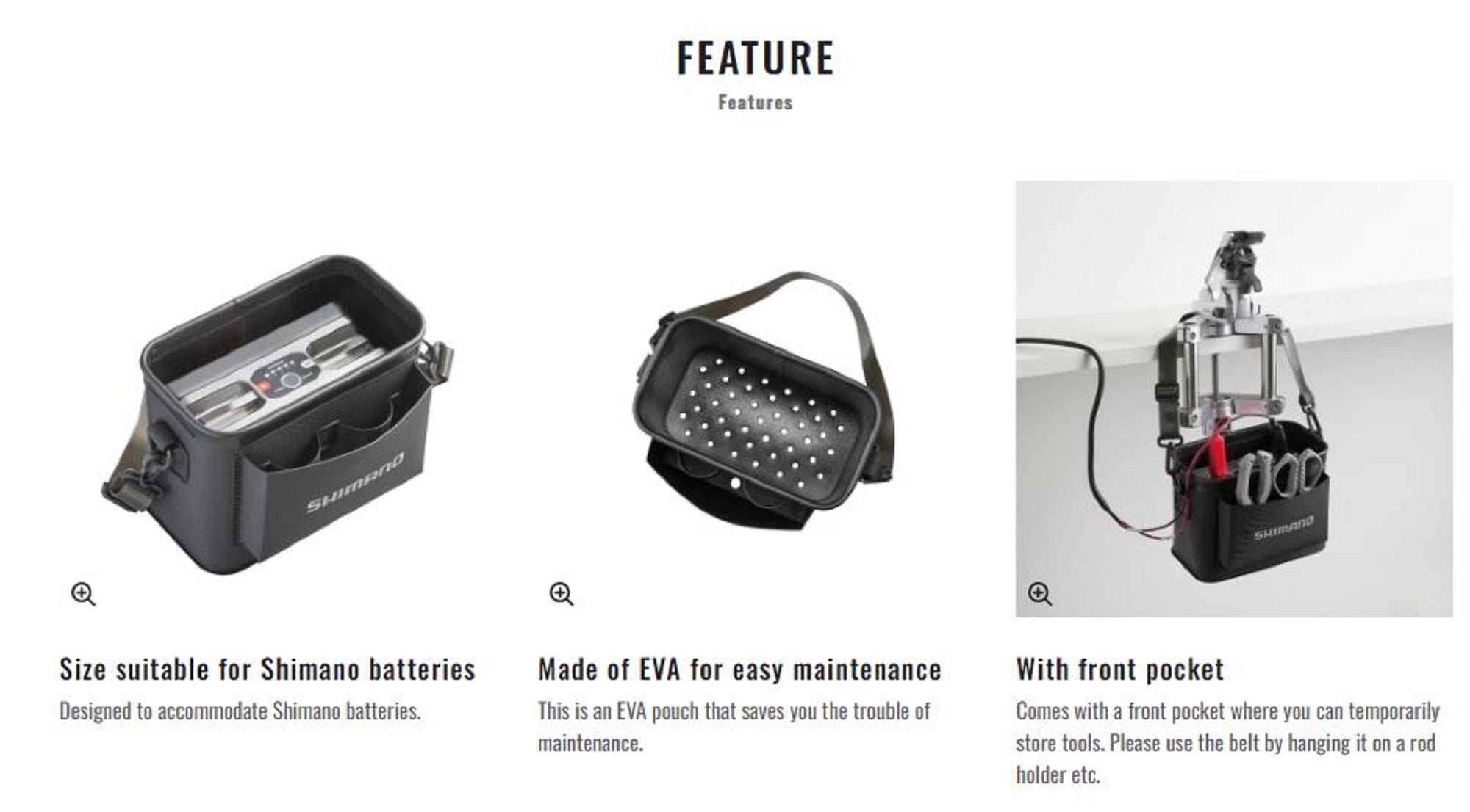 Shimano BK-301W Tackle Bag Container Washable Black 838964