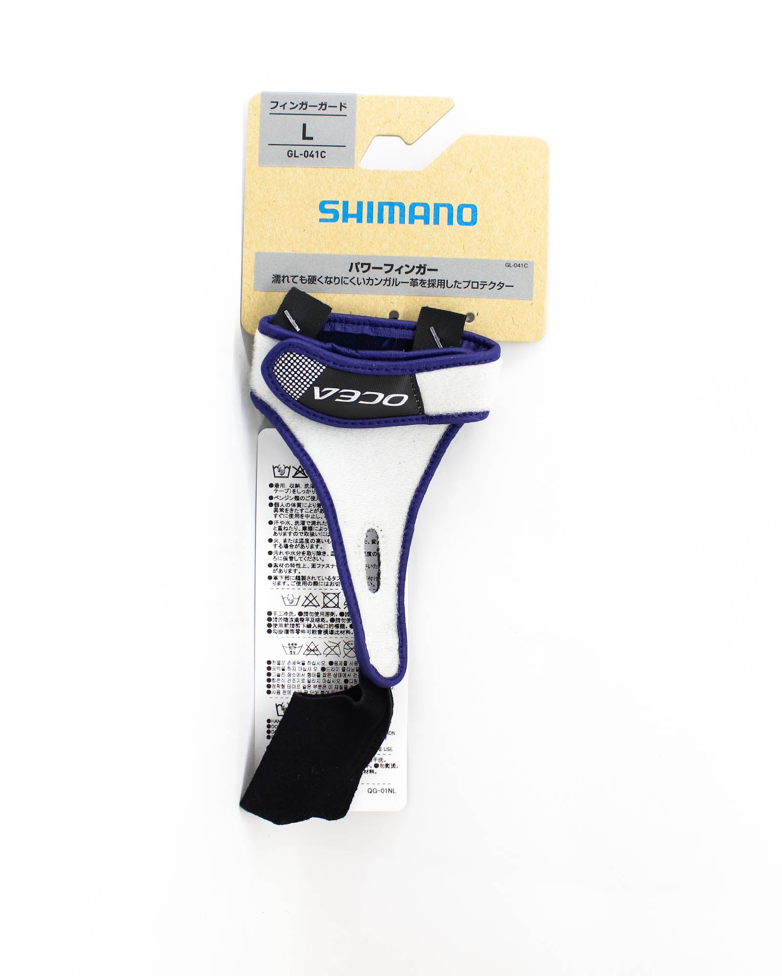 Shimano GL-041C Index Finger Guard Protector Size L Blue 858986