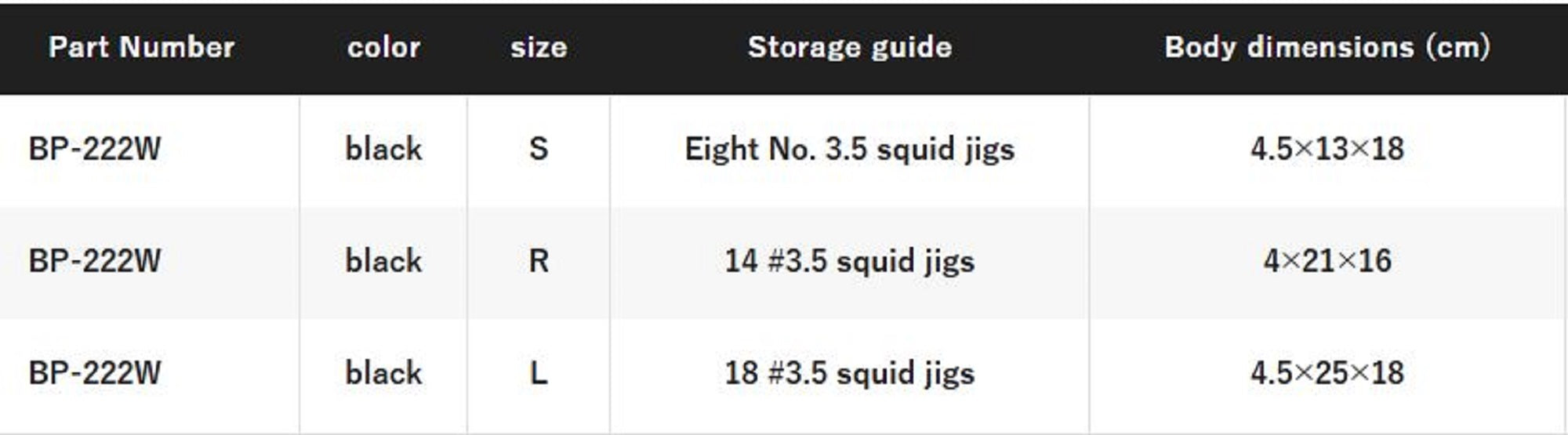 Shimano BP-222W Sephia Dry Mesh Holder Size L Black (8359)