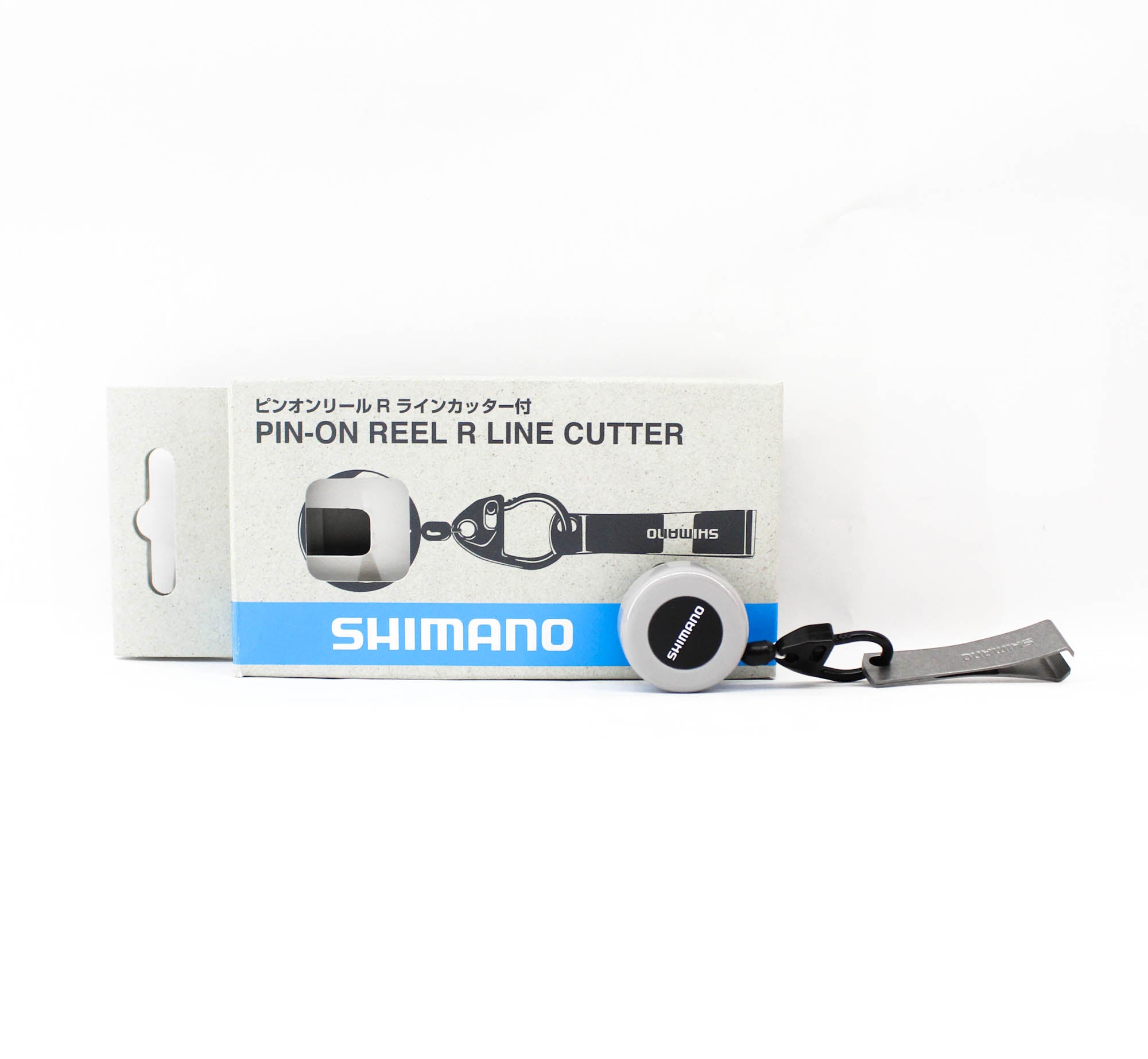 Shimano PI-012R Pin on Reel Clip with Nipper 43cm Light Gray 973108