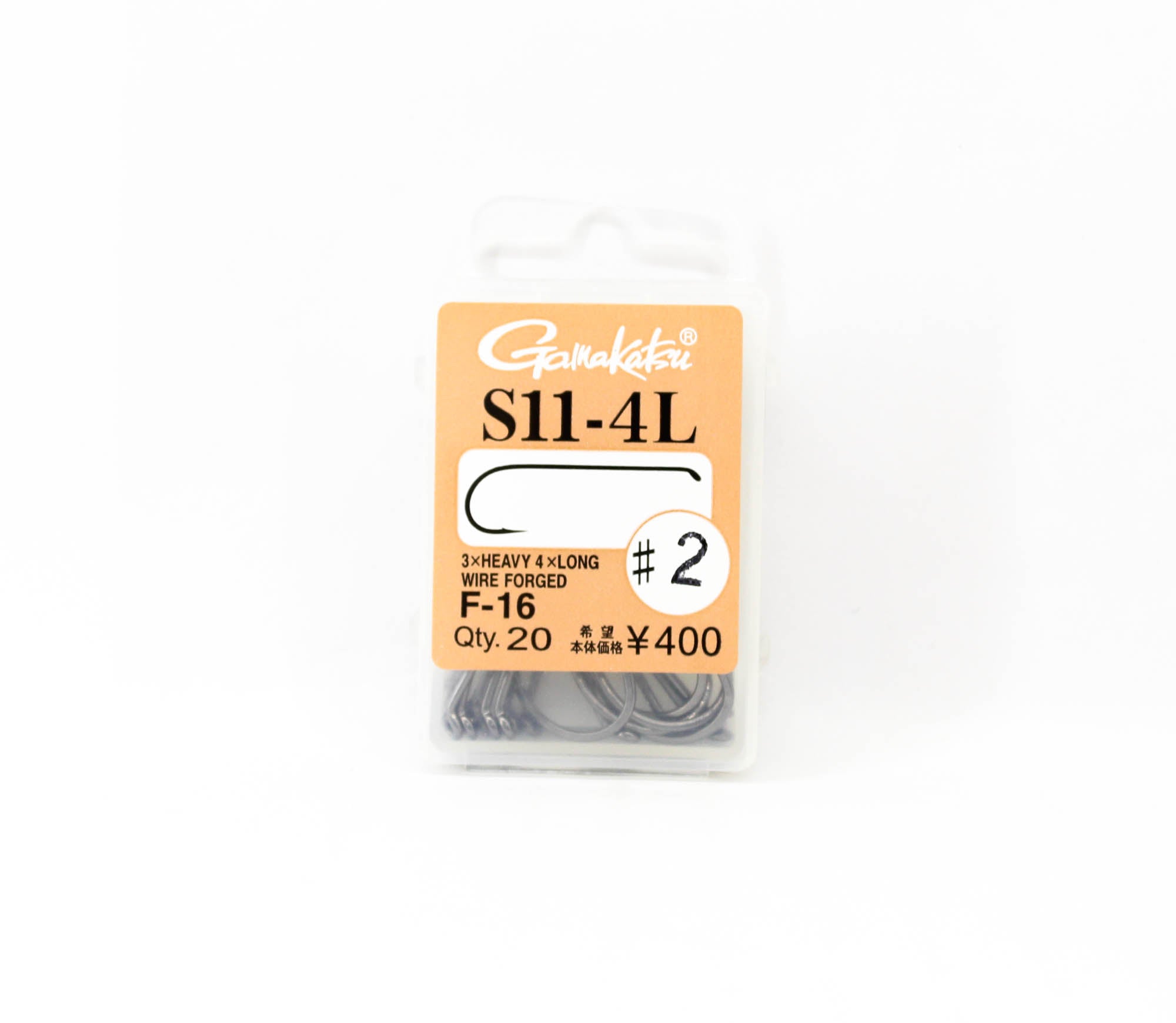 Gamakatsu 12861 Fly Hook S11-4L F16 Size 2 (8014)