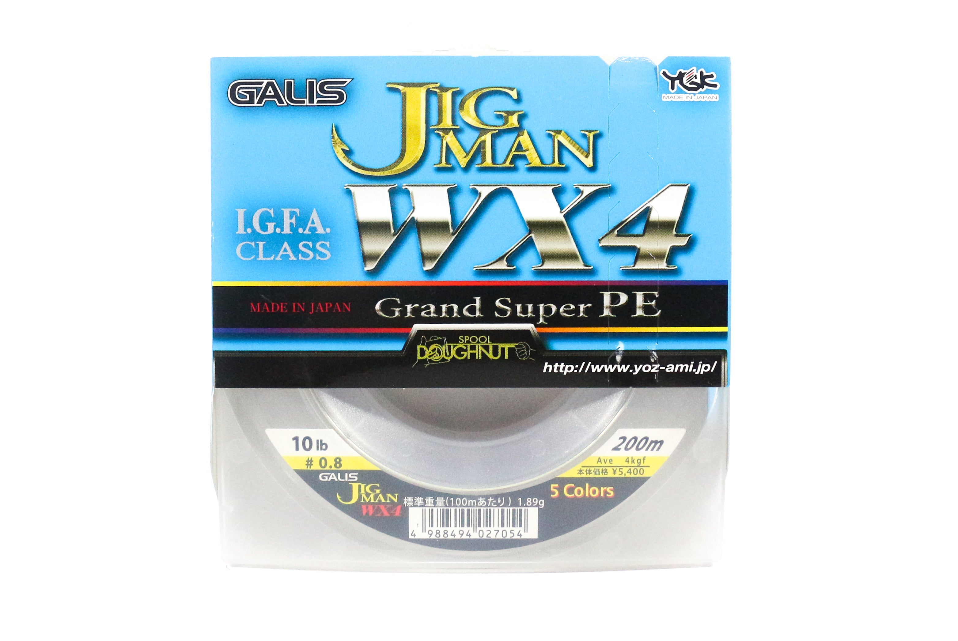 Sale YGK P.E Line Jigman WX4 Jig Man IGFA Class 200m 10lb (7054)