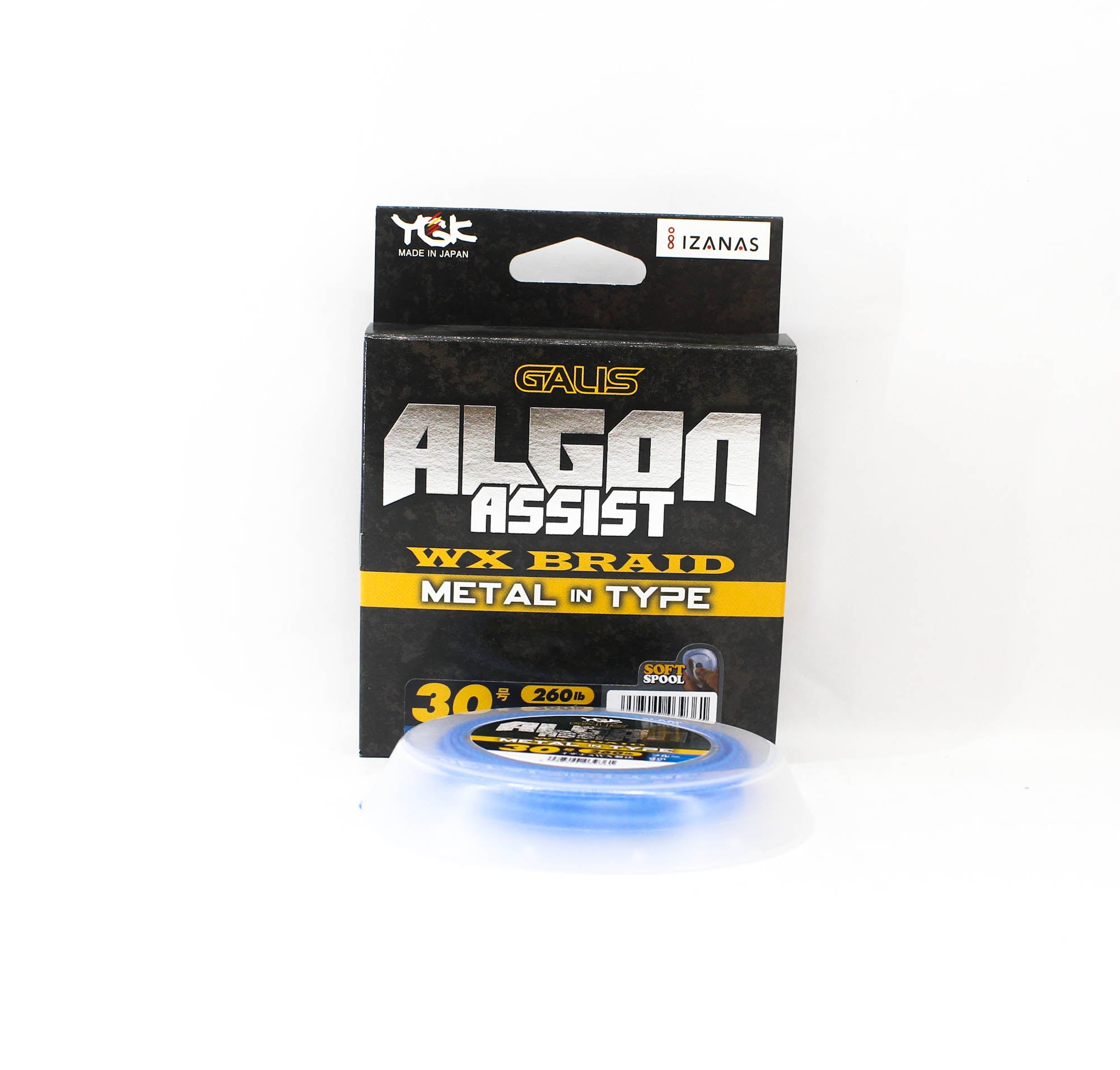 YGK Algon Assist WX Braid Knot Type 4m Size 30, 260lb Blue 260 (9361)