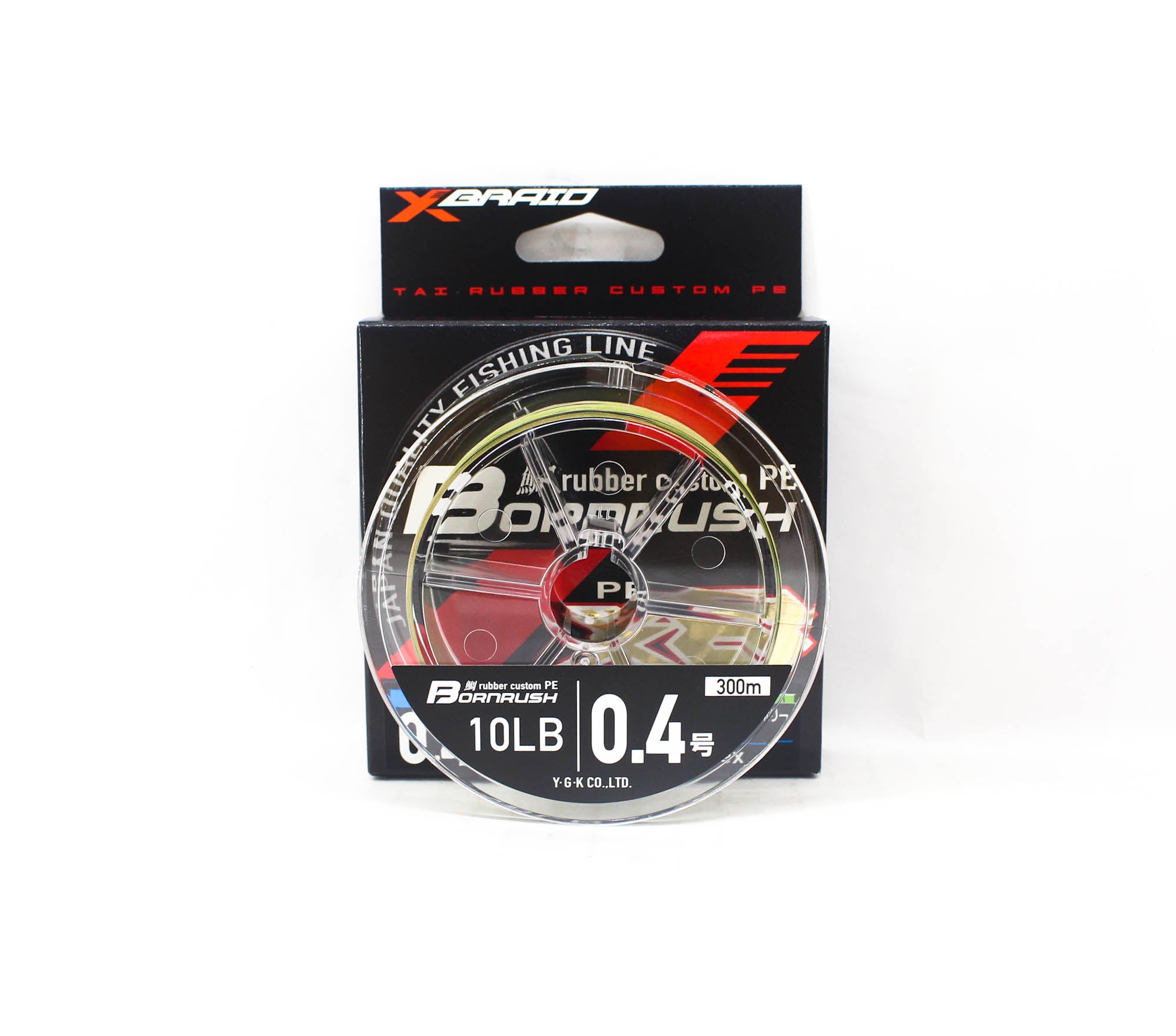 YGK P.E Line Born Rush WX8 Rubber Custom Line 300m P.E 0.4 , 10 lb (2814)