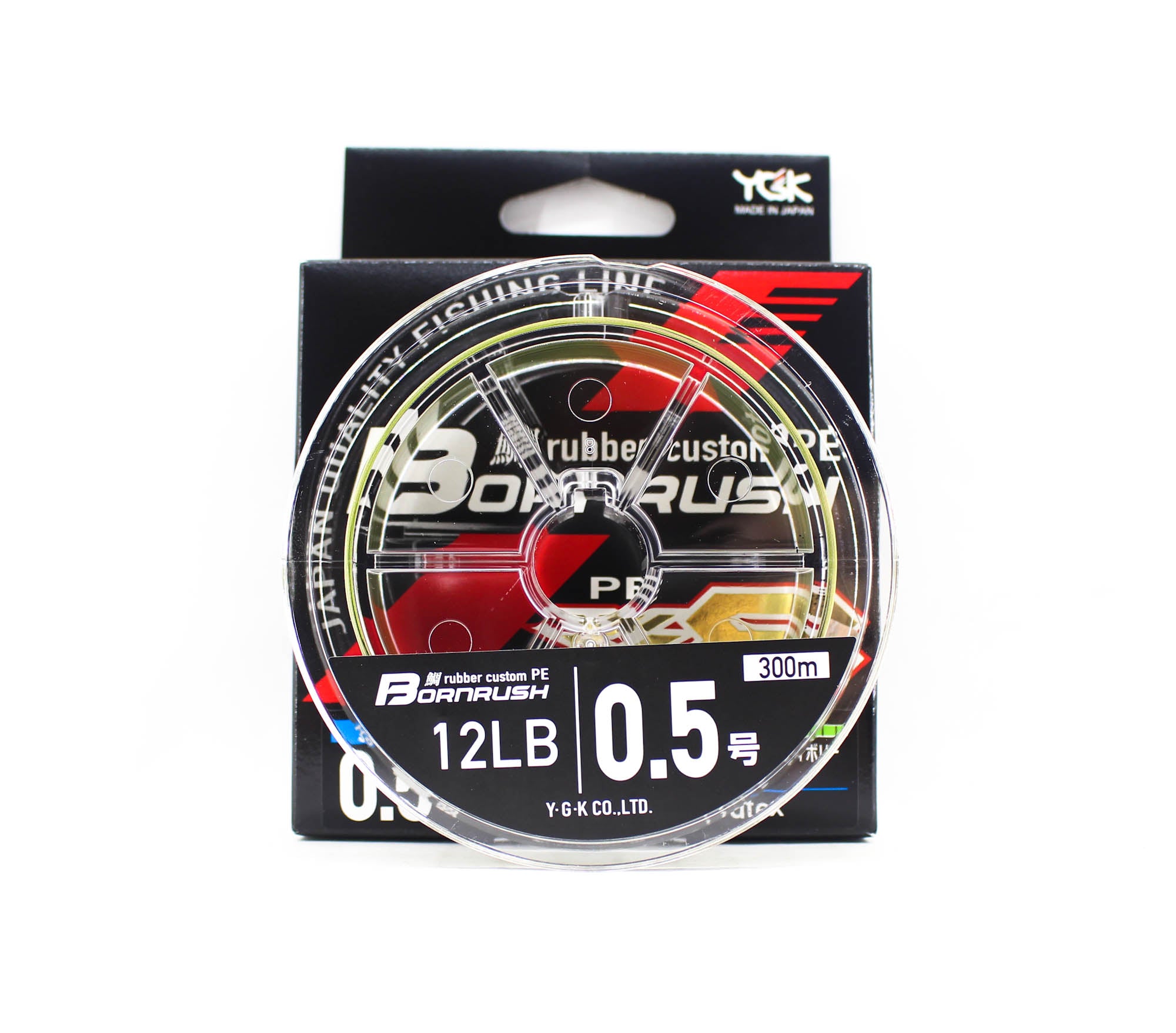 YGK P.E Line Born Rush WX8 Rubber Custom Line 300m P.E 0.5 , 12 lb (2821)