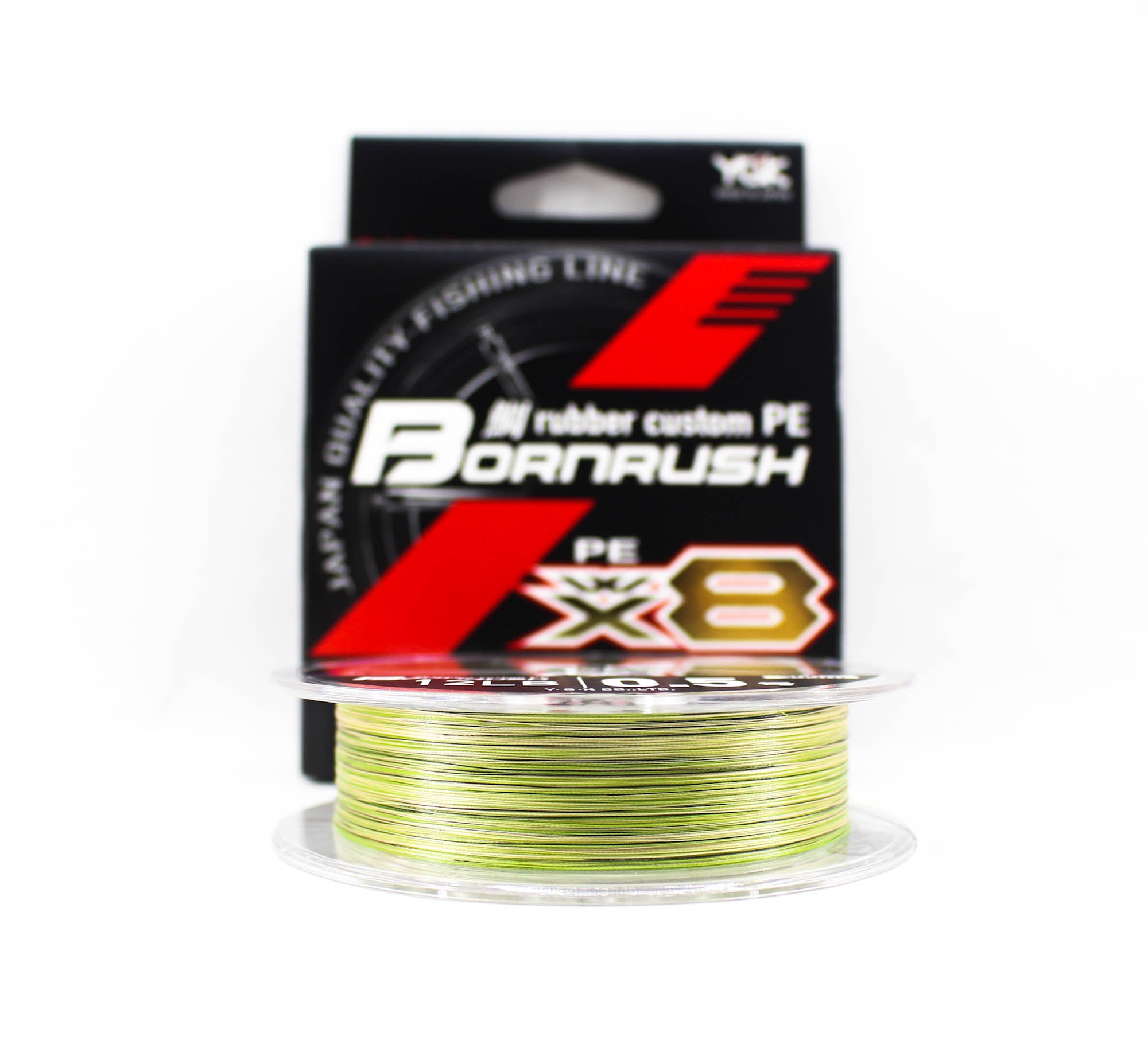 YGK P.E Line Born Rush WX8 Rubber Custom Line 300m P.E 0.5 , 12 lb (2821)