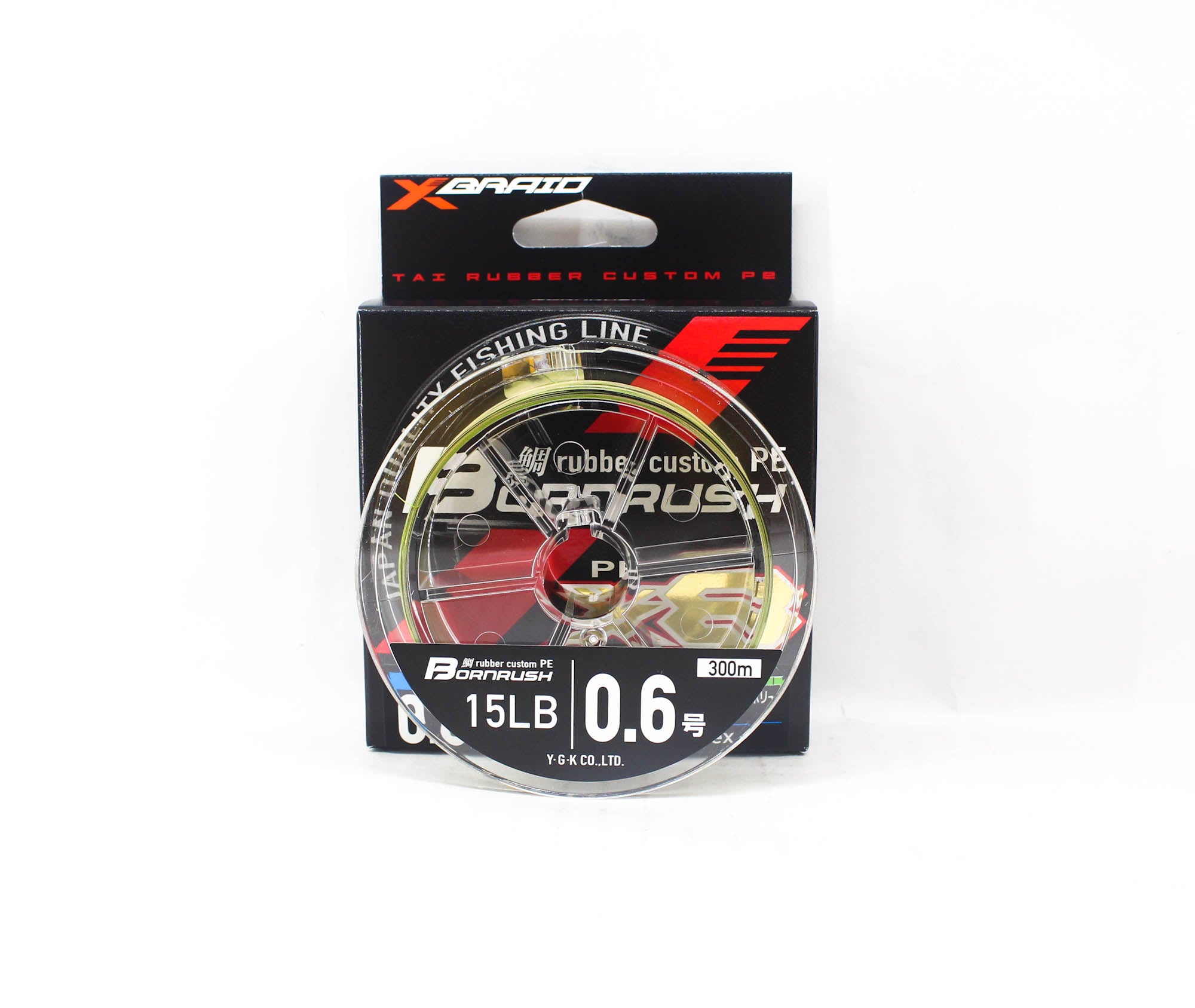 YGK P.E Line Born Rush WX8 Rubber Custom Line 300m P.E 0.6 , 15 lb (2838)