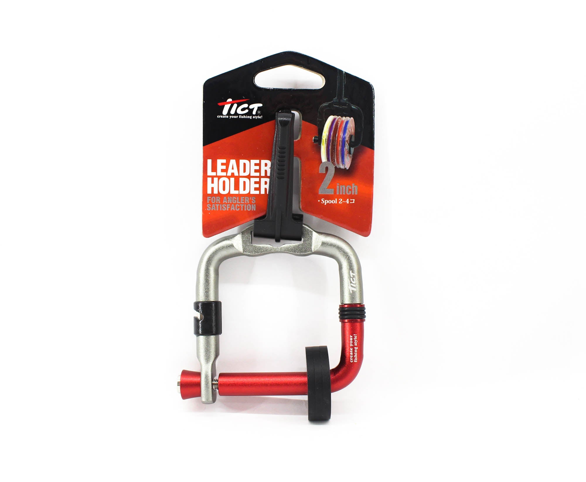 Tict Leader Holder 2 Inch Diameter 2-4 Spool Red (9259)