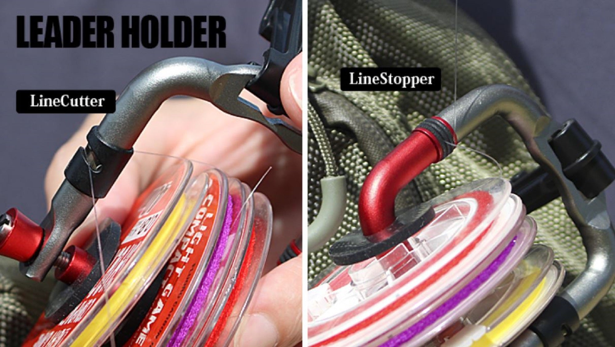 Tict Leader Holder 3 Inch Diameter 2-4 Spool Red (9266)