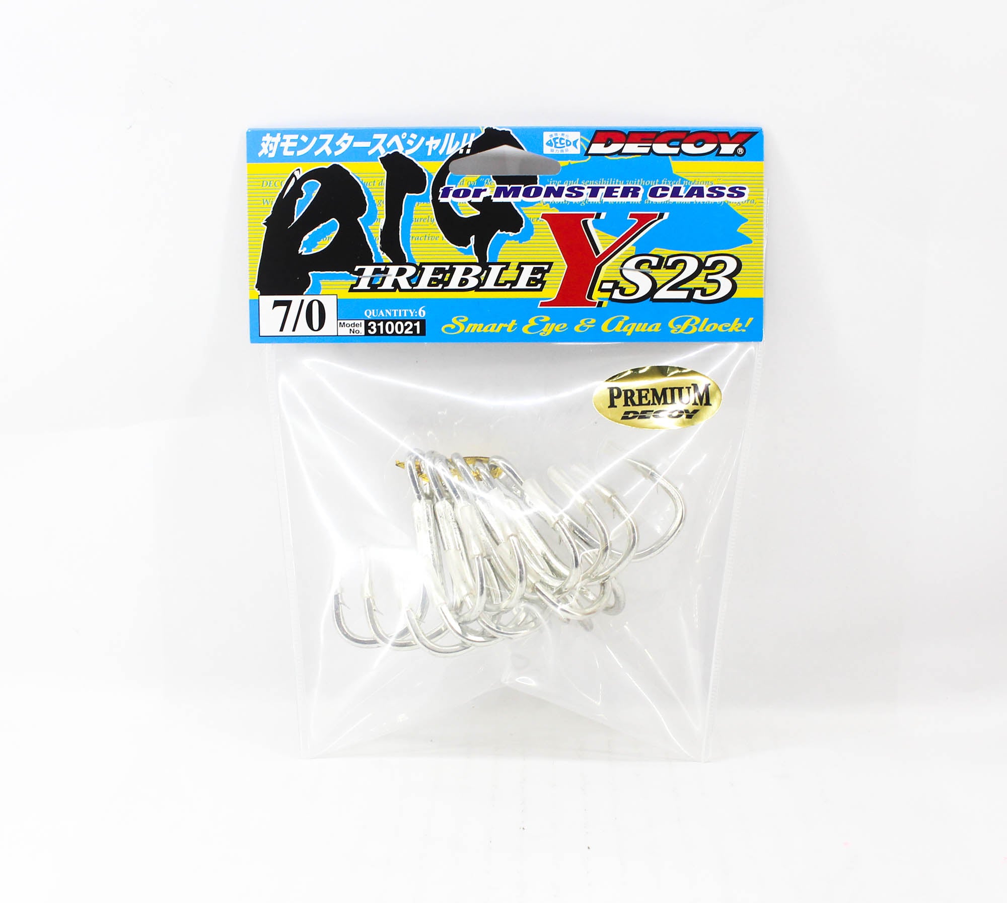 Decoy Y-S23 Treble Hook Heavy Duty Big Size 7/0 (0021)
