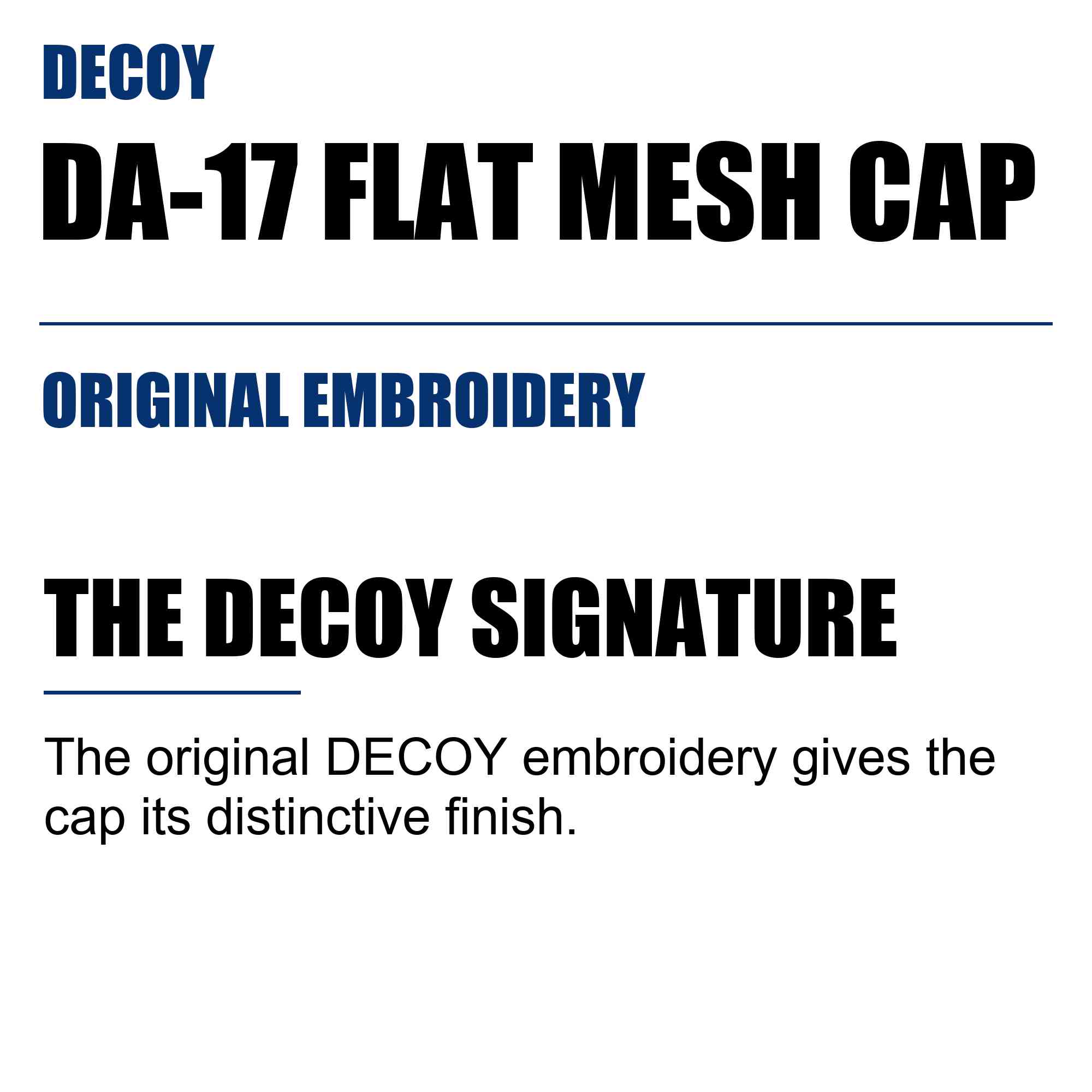 Decoy DA-17 Cap Flat Mesh Red Black (0829)