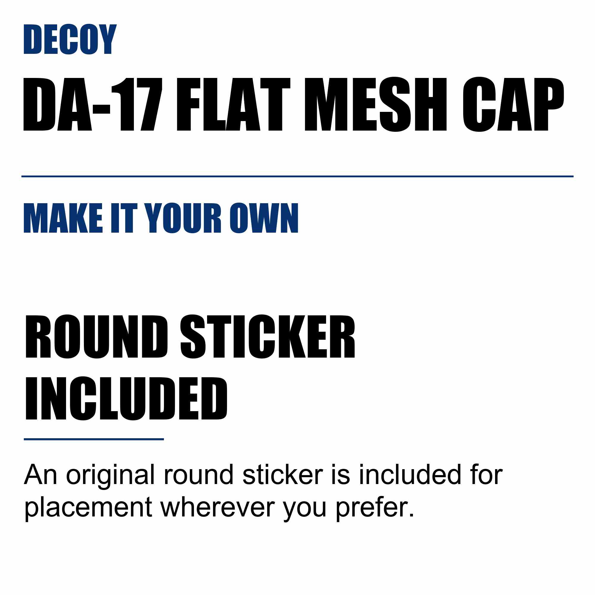 Decoy DA-17 Cap Flat Mesh Red Black (0829)