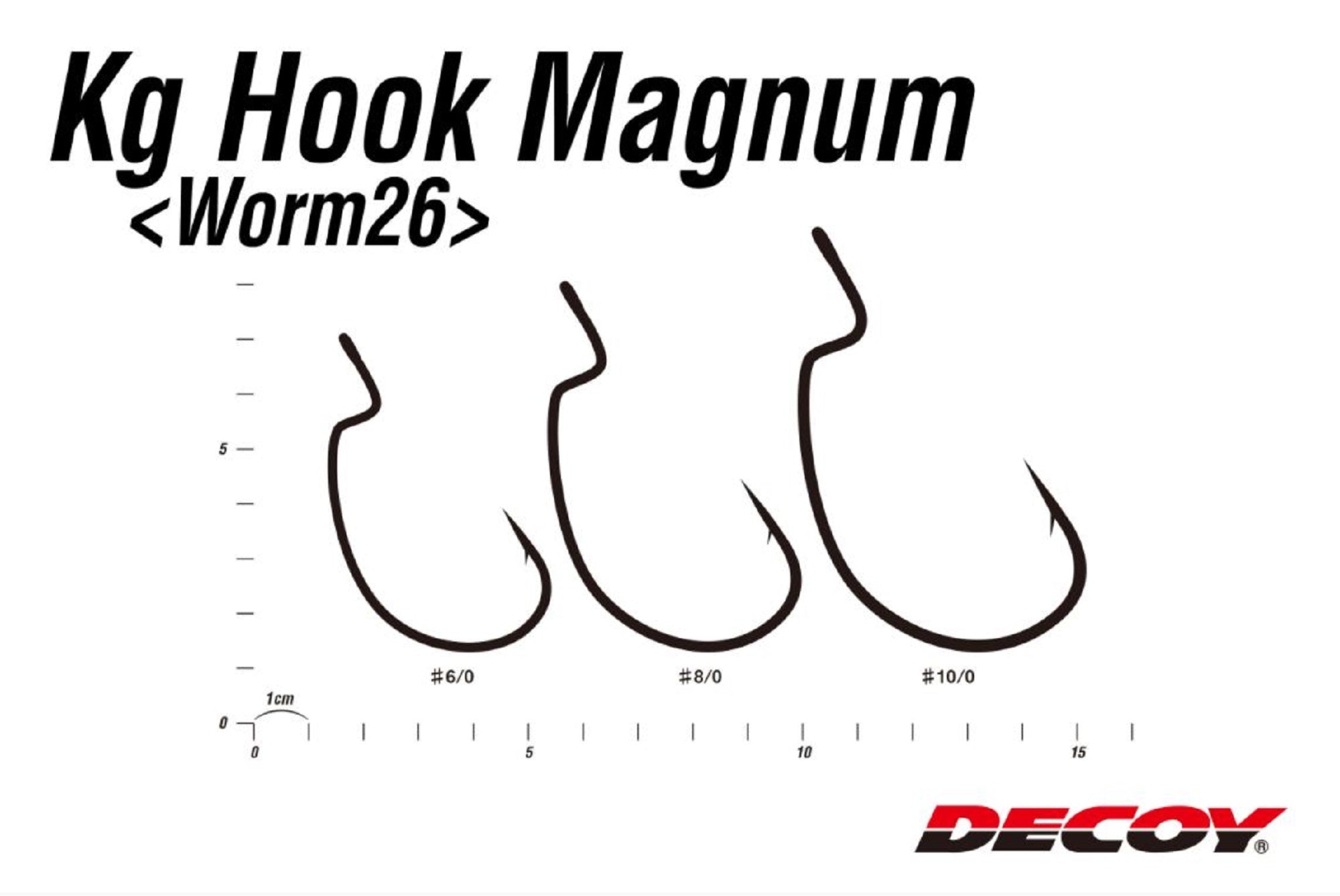 Decoy Worm 26KG Hook Worm Magnum Size 8/0 (0975)