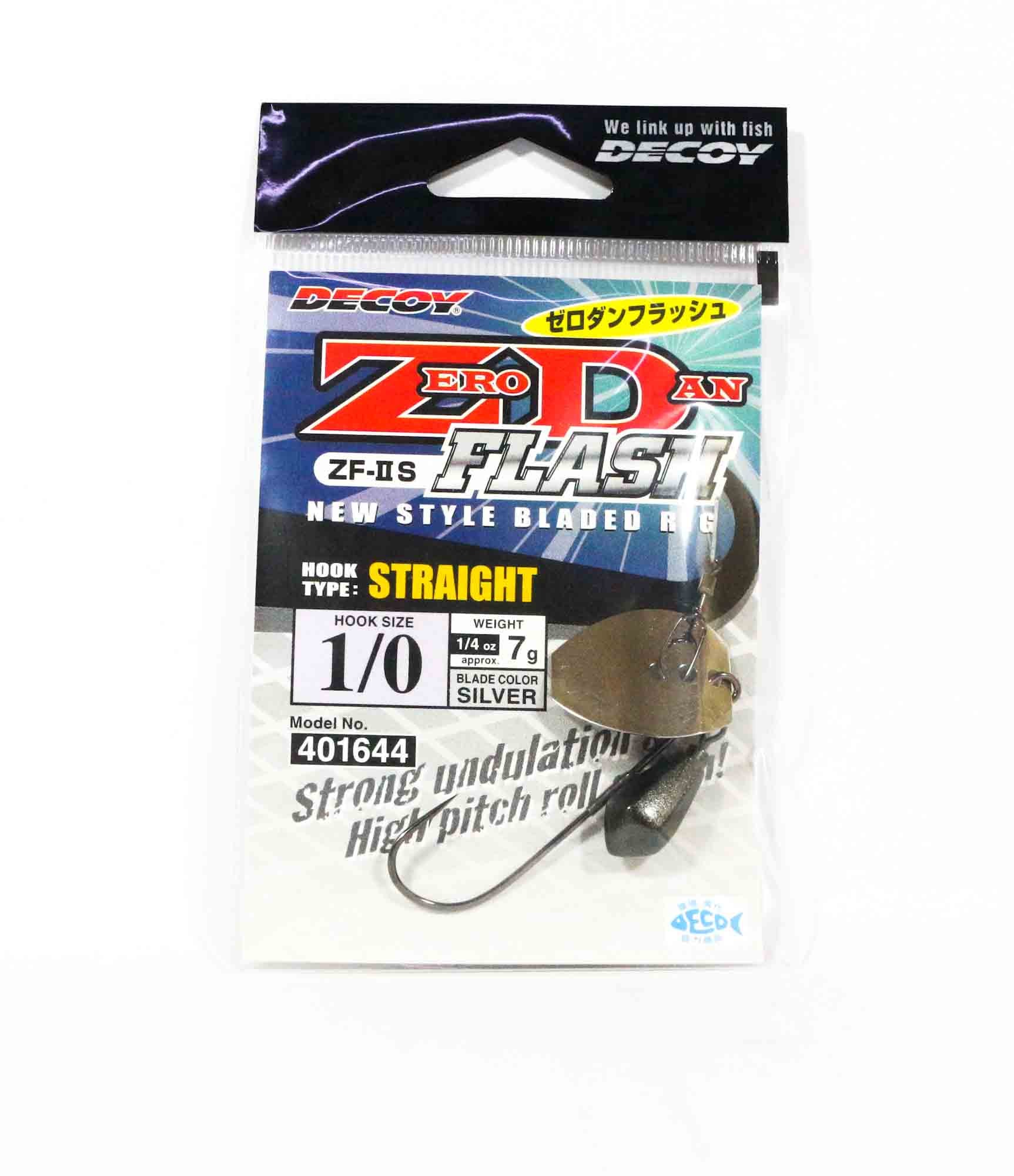 Decoy ZF-2S Zero Dan Flash Straight Worm Hook Size 1/0 , 7 grams (1644)