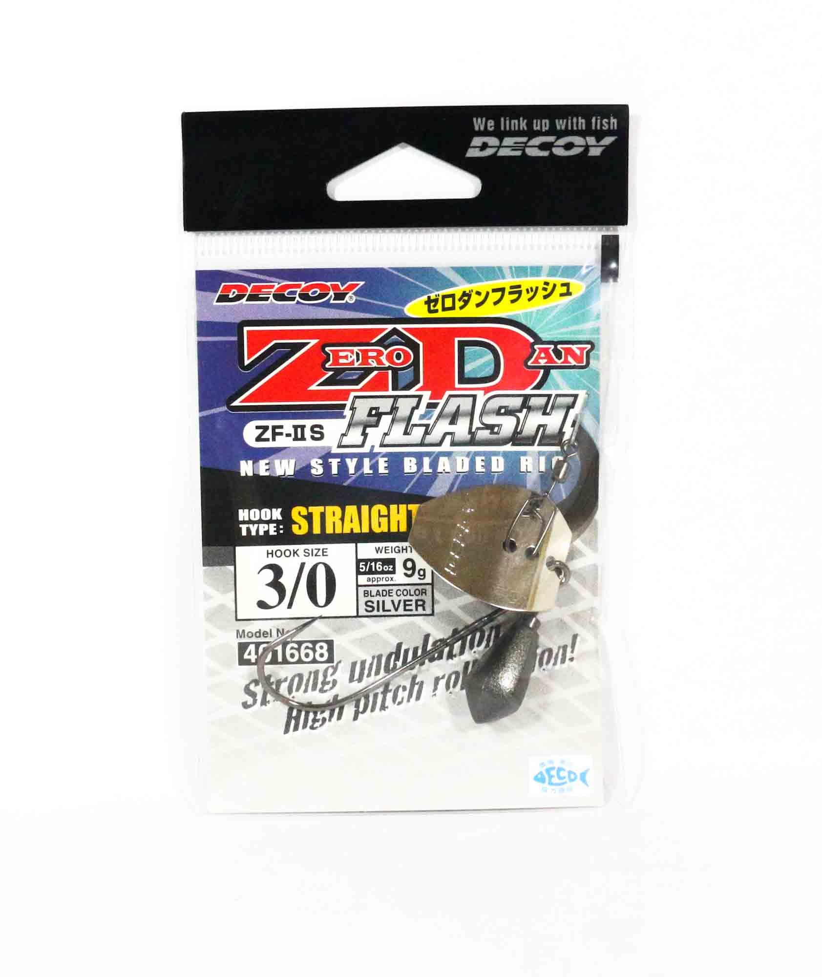 Decoy ZF-2S Zero Dan Flash Straight Worm Hook Size 3/0 , 9 grams (1668)