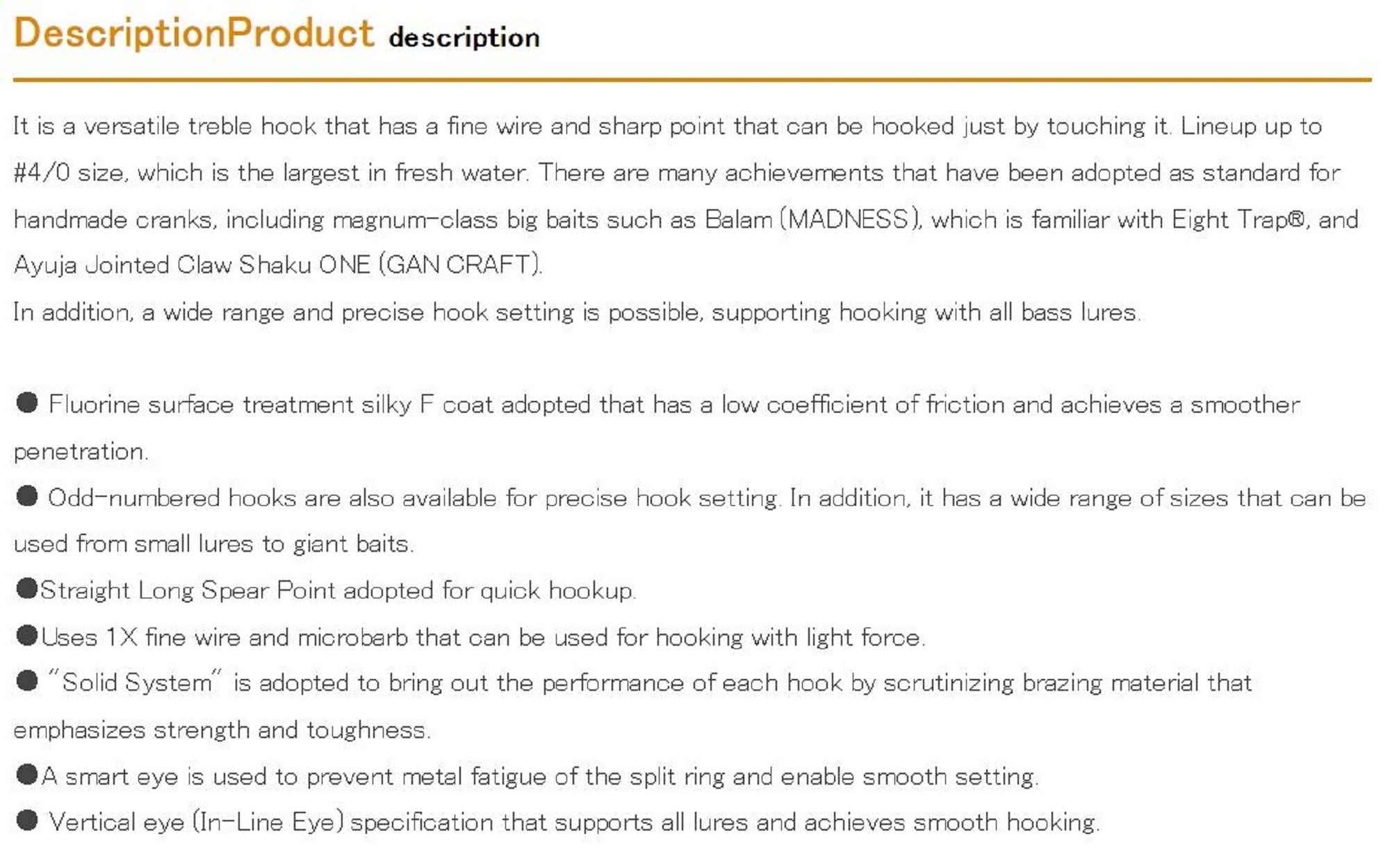 Decoy Y-F33F Treble Hook Fine Wire Treble Hooks Size 2/0 (2016)