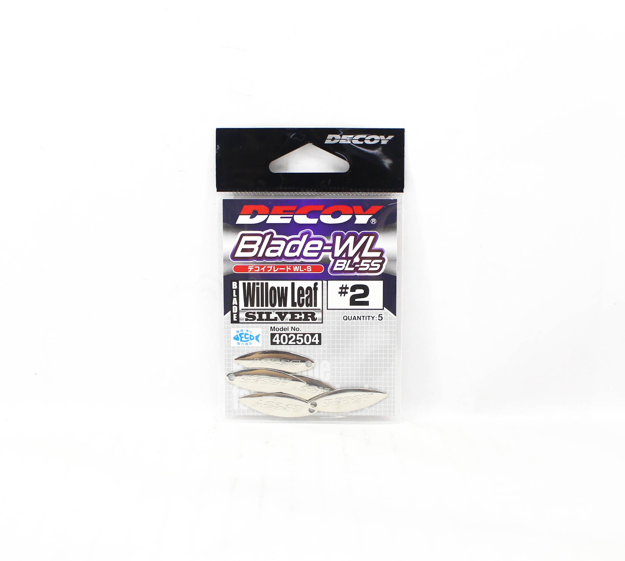 Decoy BL-5S Willow Blade Silver Size 2 x 5 pieces (2504)