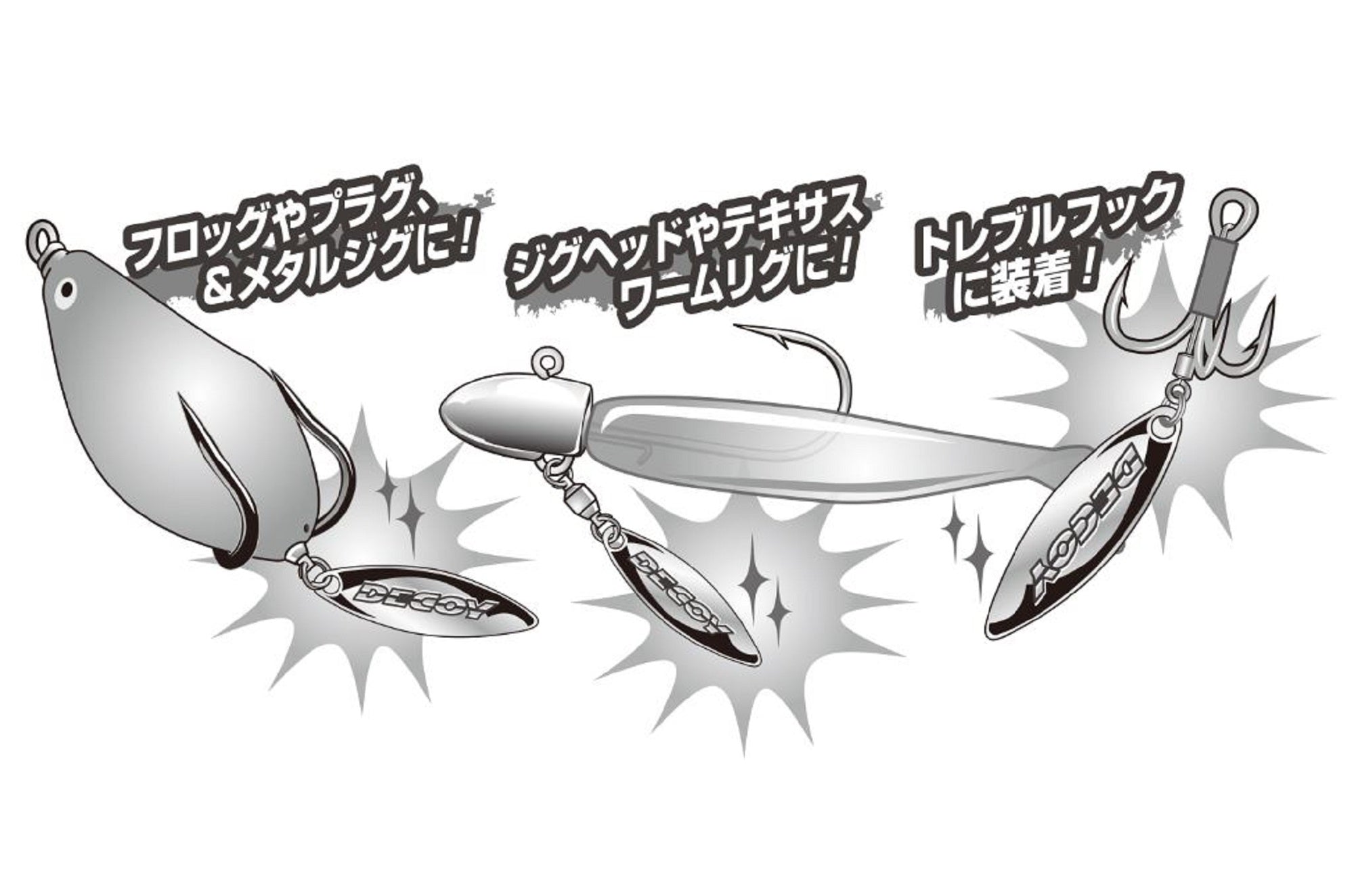 Decoy BL-5S Willow Blade Silver Size 3 x 5 pieces (2511)